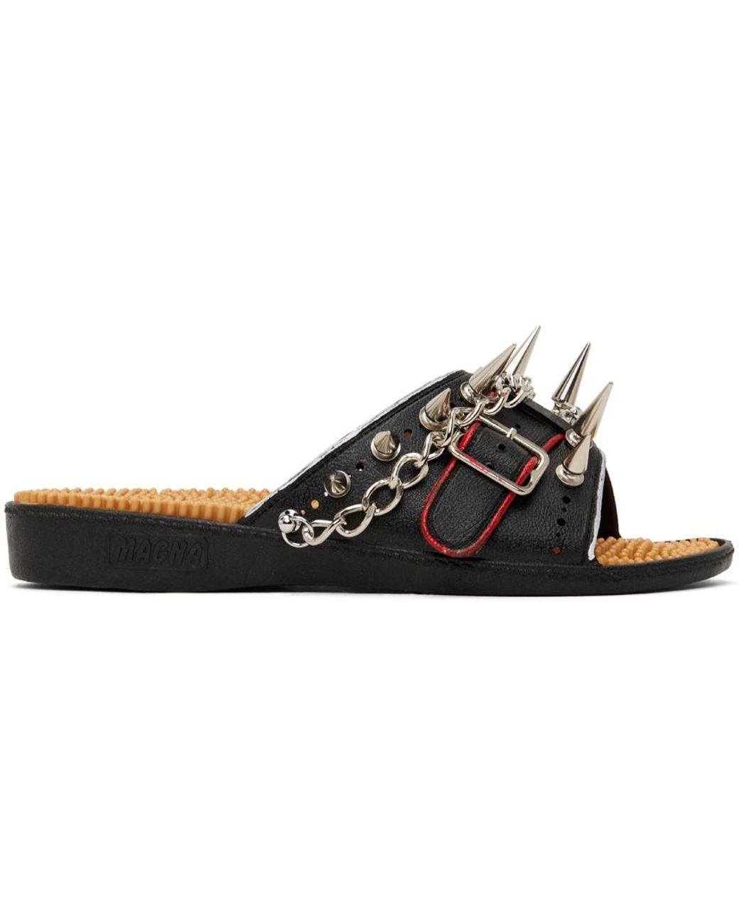 Doublet Punk Massage Sandals in Black for Men | Lyst