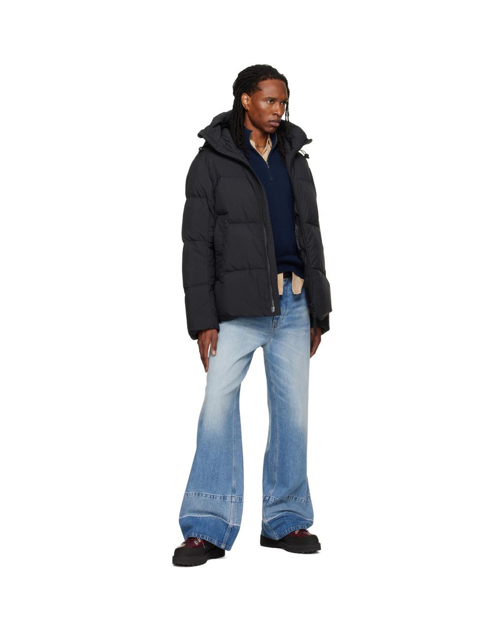 Canada Goose Black Crofton Enduraluxe Puffer Down Jacket for men