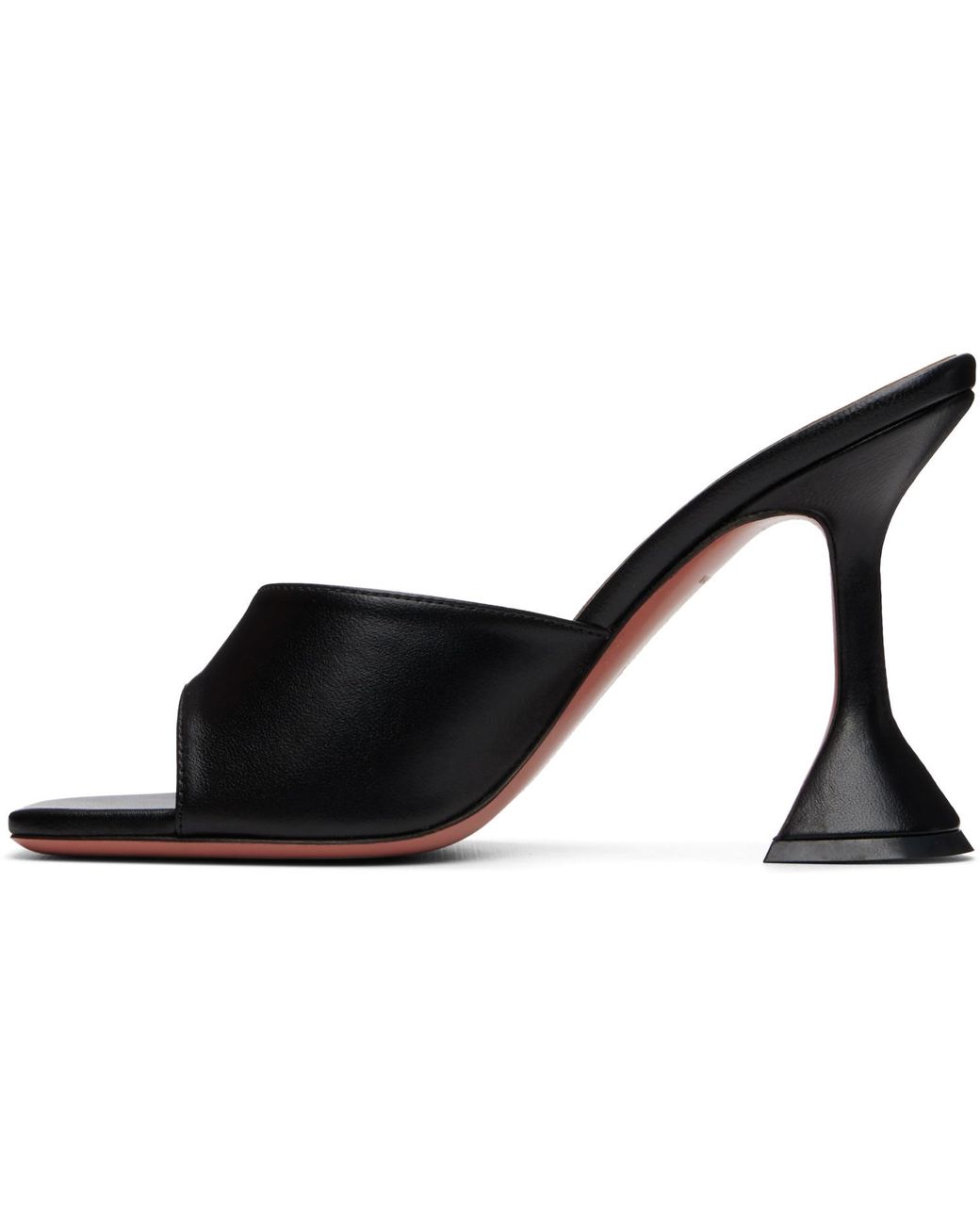 AMINA MUADDI Black Lupita Slipper 95 Heeled Sandals