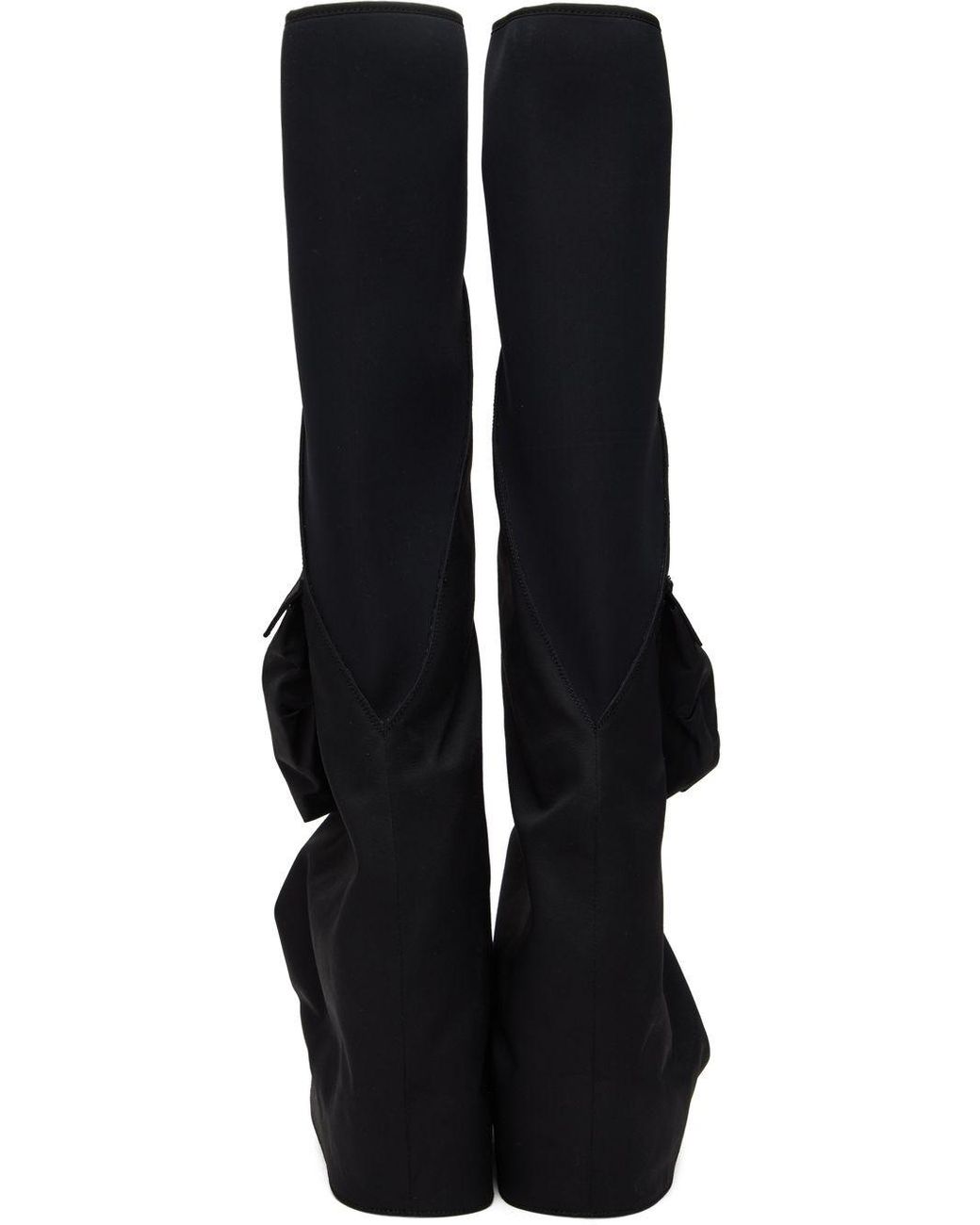 Rick Owens DRKSHDW Black Cargo Fetish Boots | Lyst