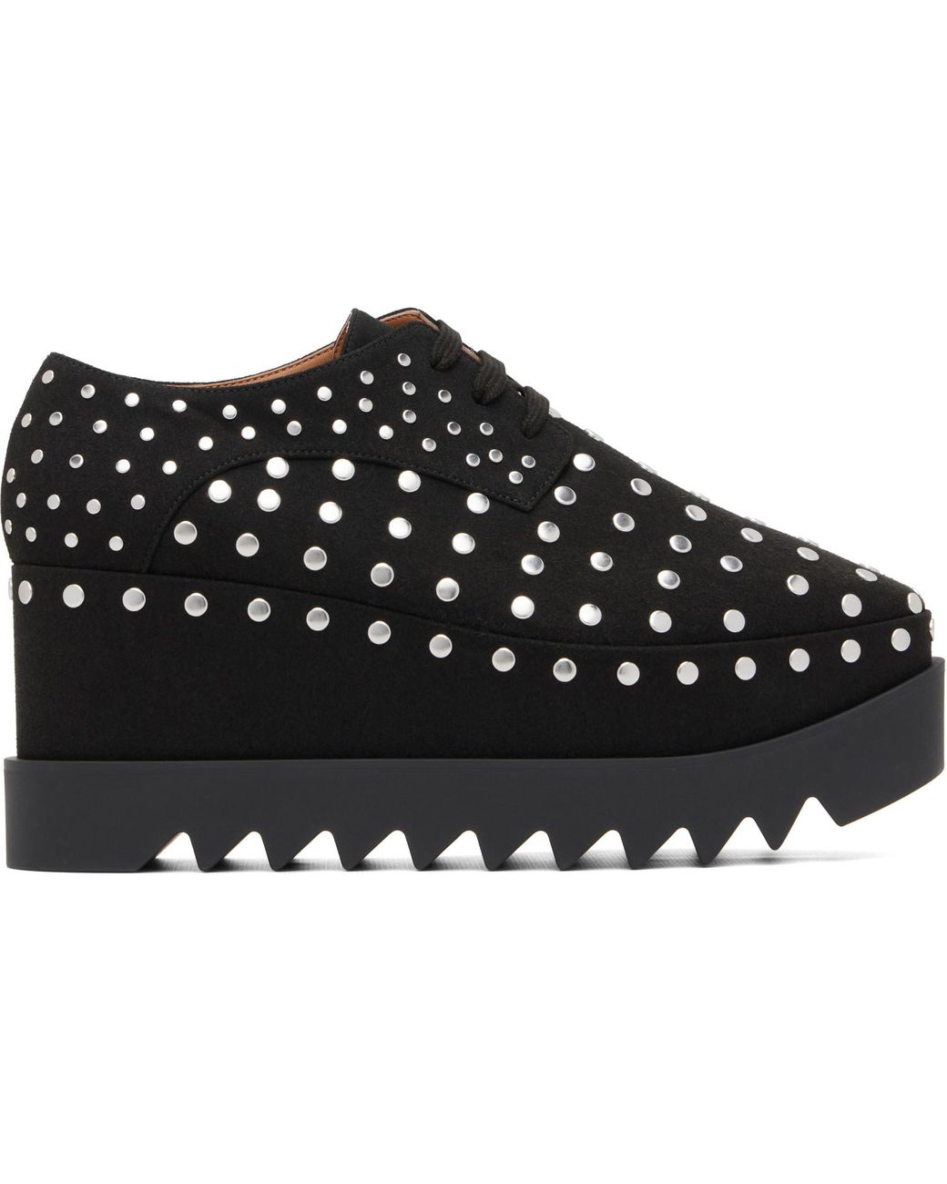 Stella McCartney Black Elyse Studded Platform Derbys