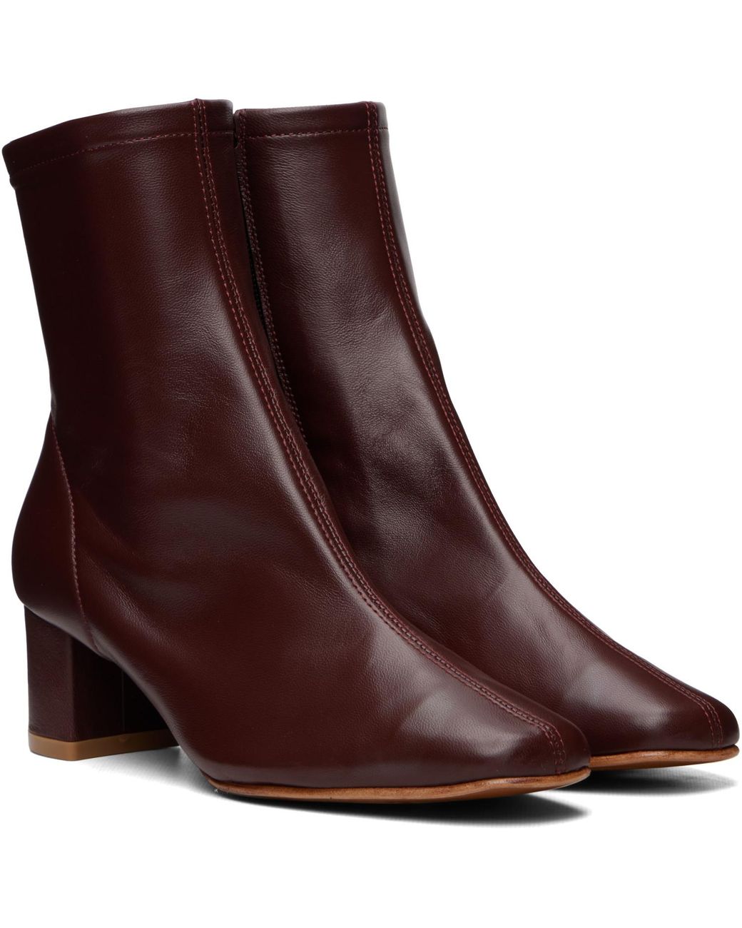 By Far Brown Burgundy Sofia Boots