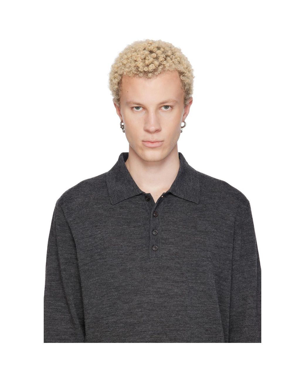 Justine Clenquet Black Isa Earrings for men