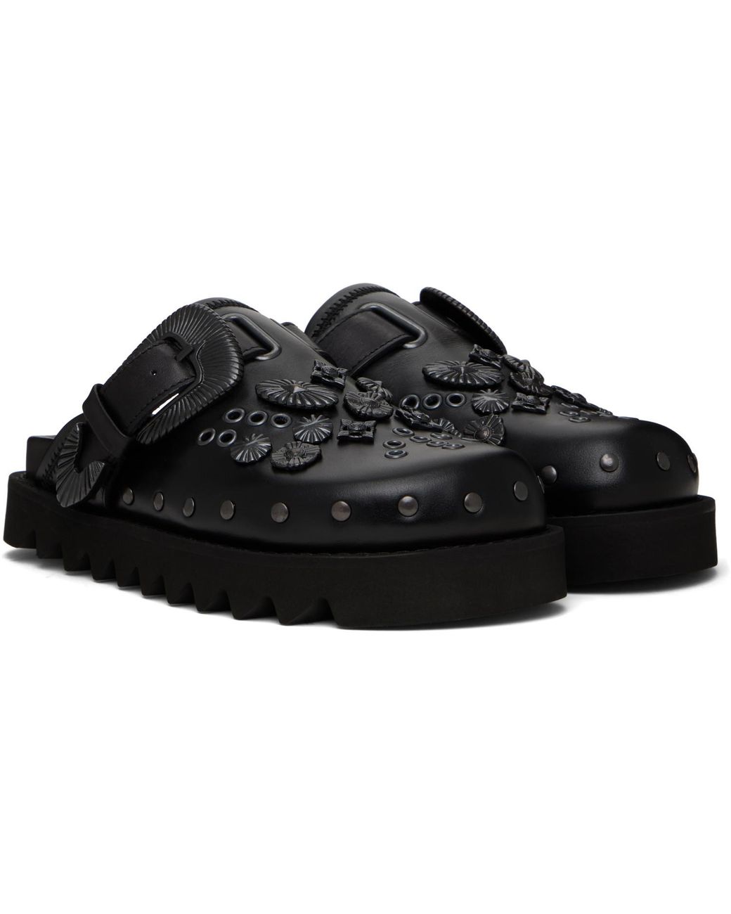 Toga Black Ssense Exclusive Aj1058 Loafers