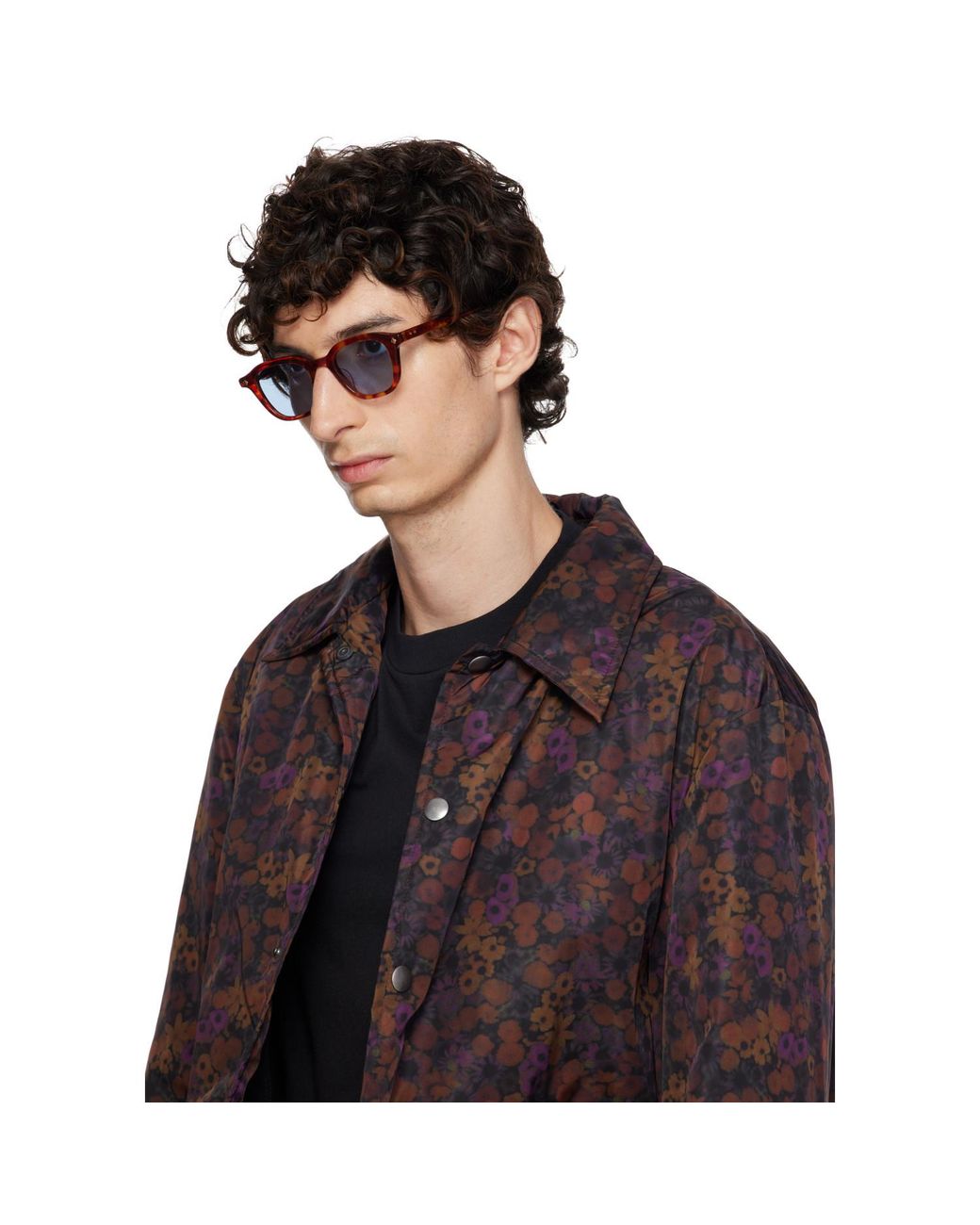 Lunetterie Generale Brown Enigma Sunglasses for men
