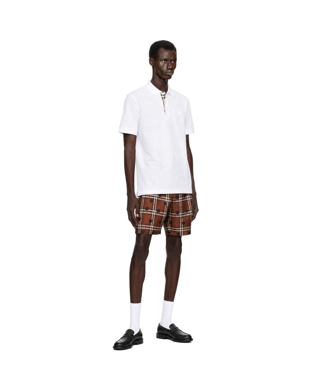 Burberry Brown Check Shorts for men
