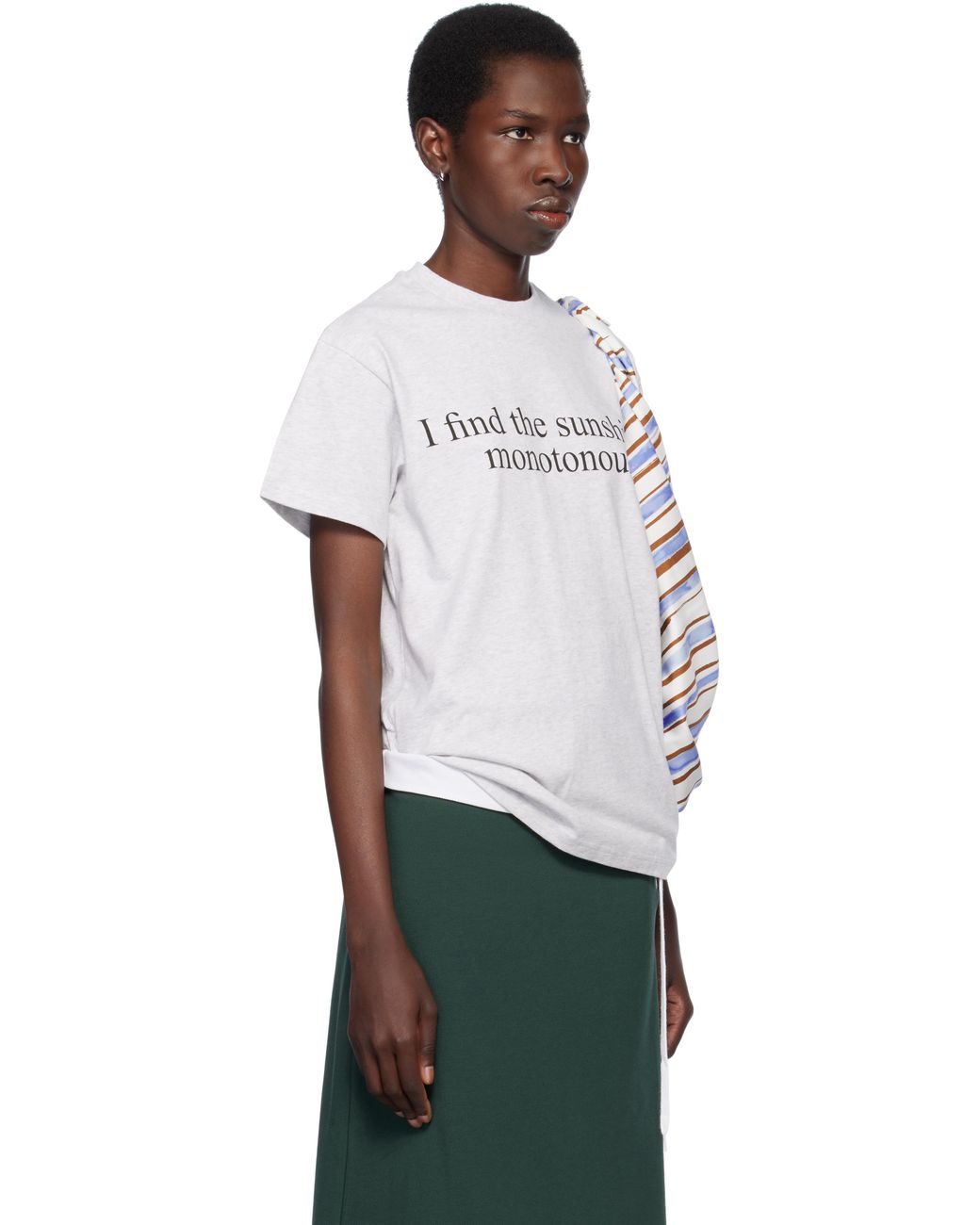 JULIE KEGELS Sunshine T-Shirt in Gray | Lyst