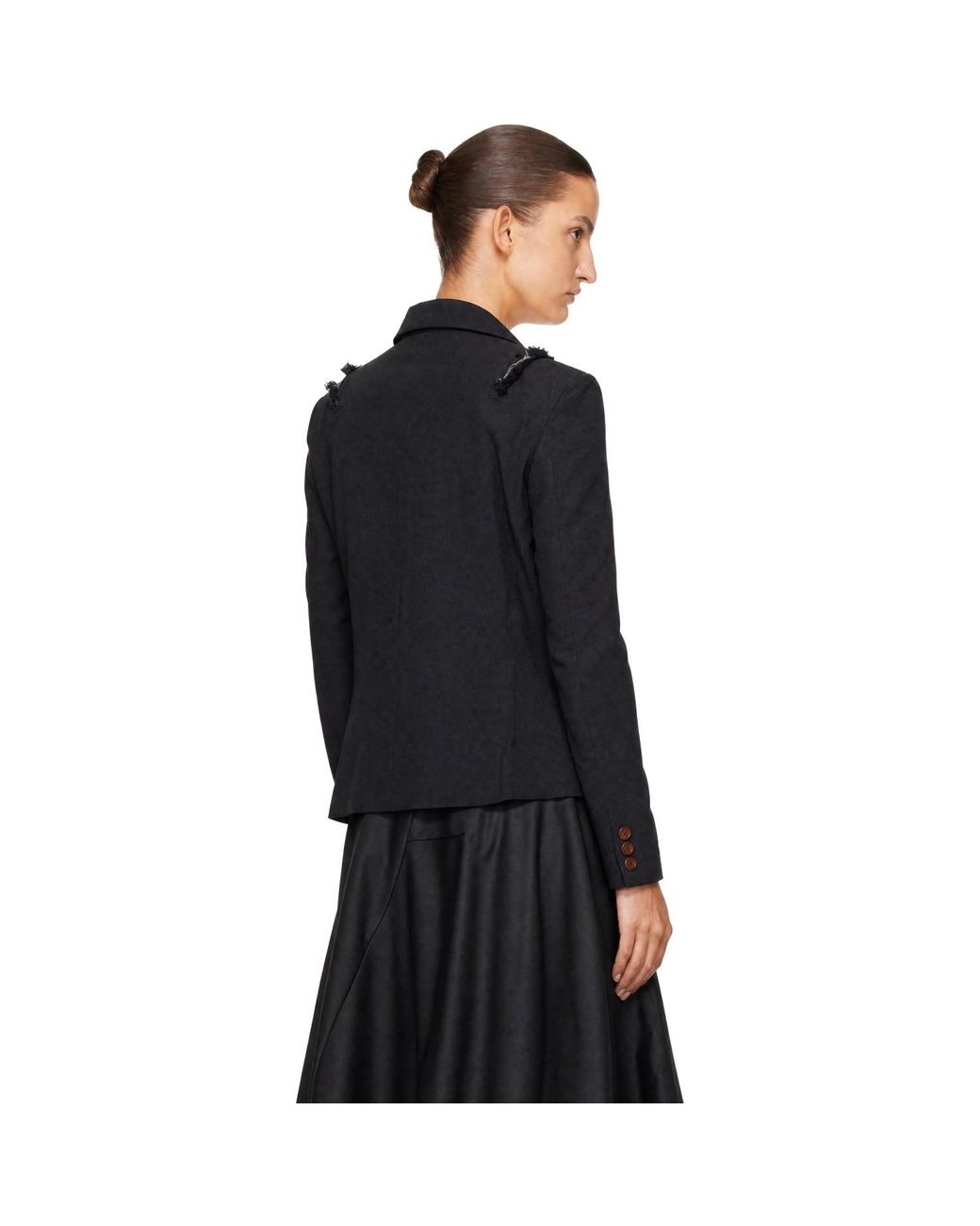 Comme des Garçons Black Oxford Garment Dyed Blazer