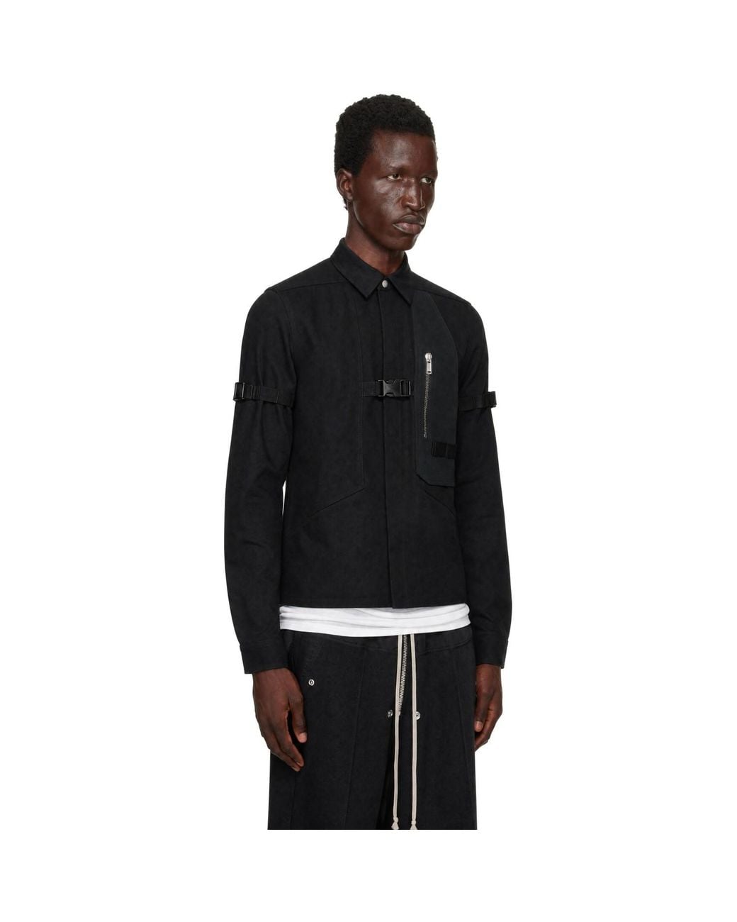 Rick Owens Black Tower Bonotto Roland Shirt for men