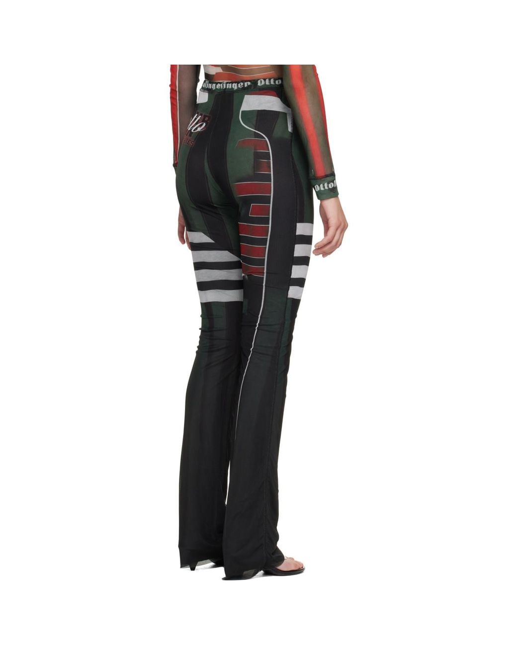 OTTOLINGER Black Mesh Lounge Pants