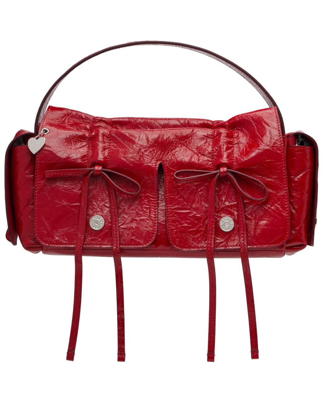 Acne Red Multipocket Bag