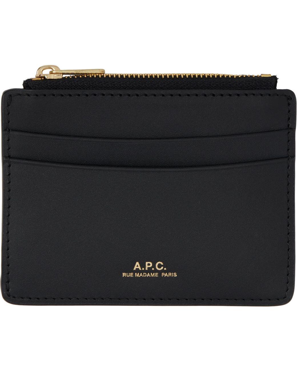 A.P.C. Black Paris Cardholder