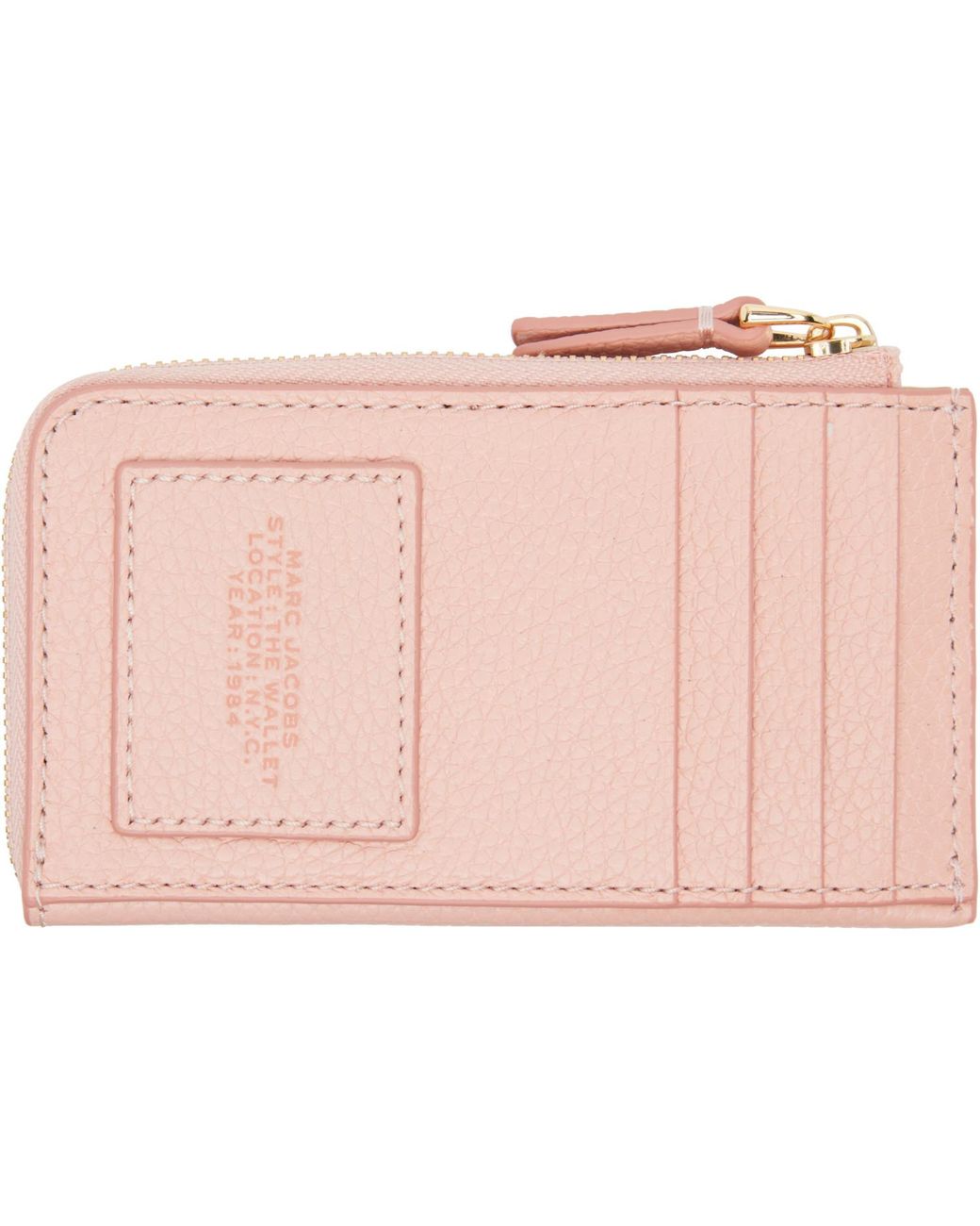 Marc Jacobs Black 'The Leather Top Zip Multi' Wallet