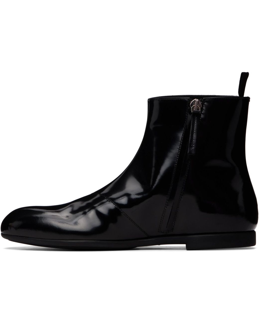 Jil Sander Black Ankle Boots for men