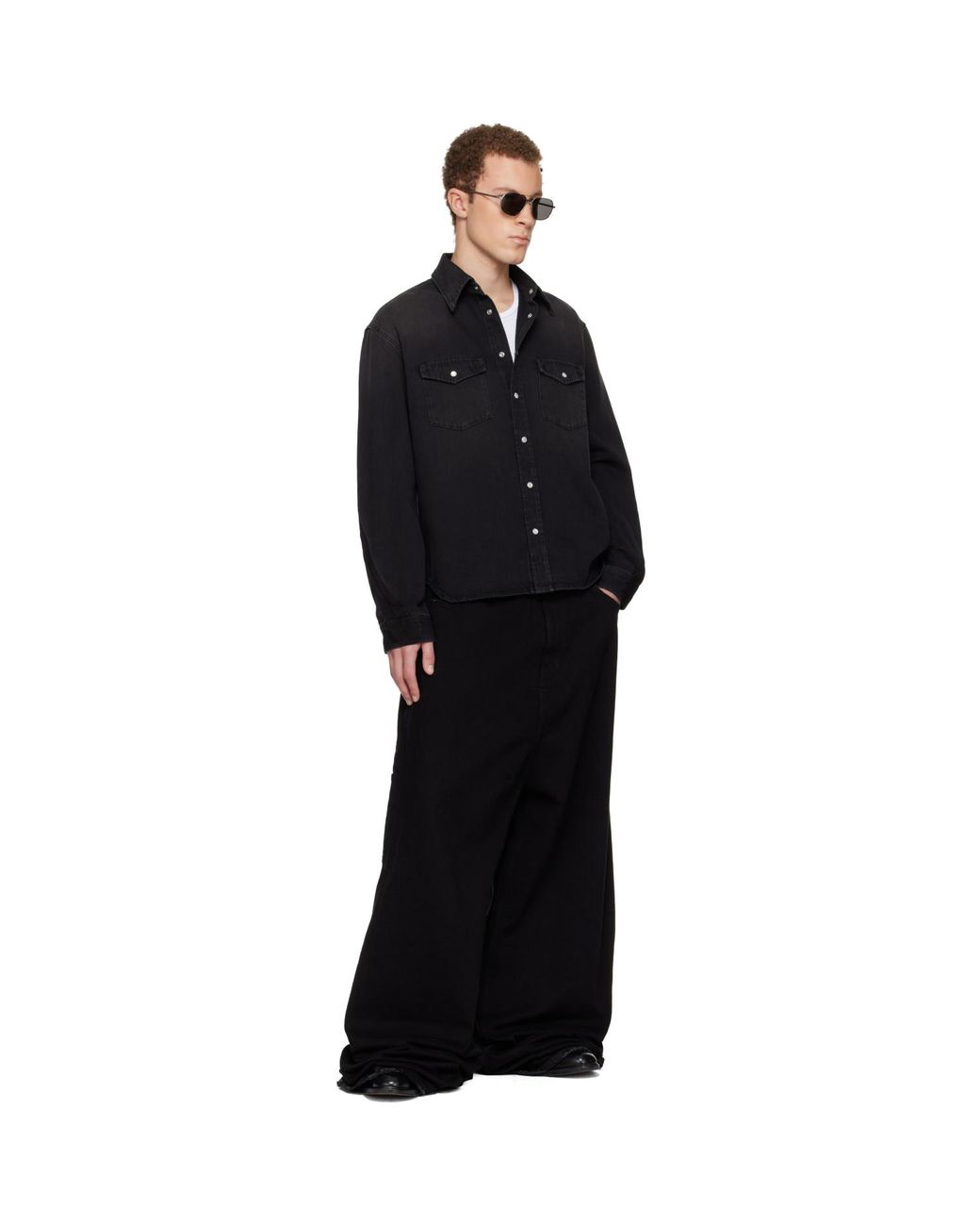 Givenchy Black Classic Denim Shirt for men
