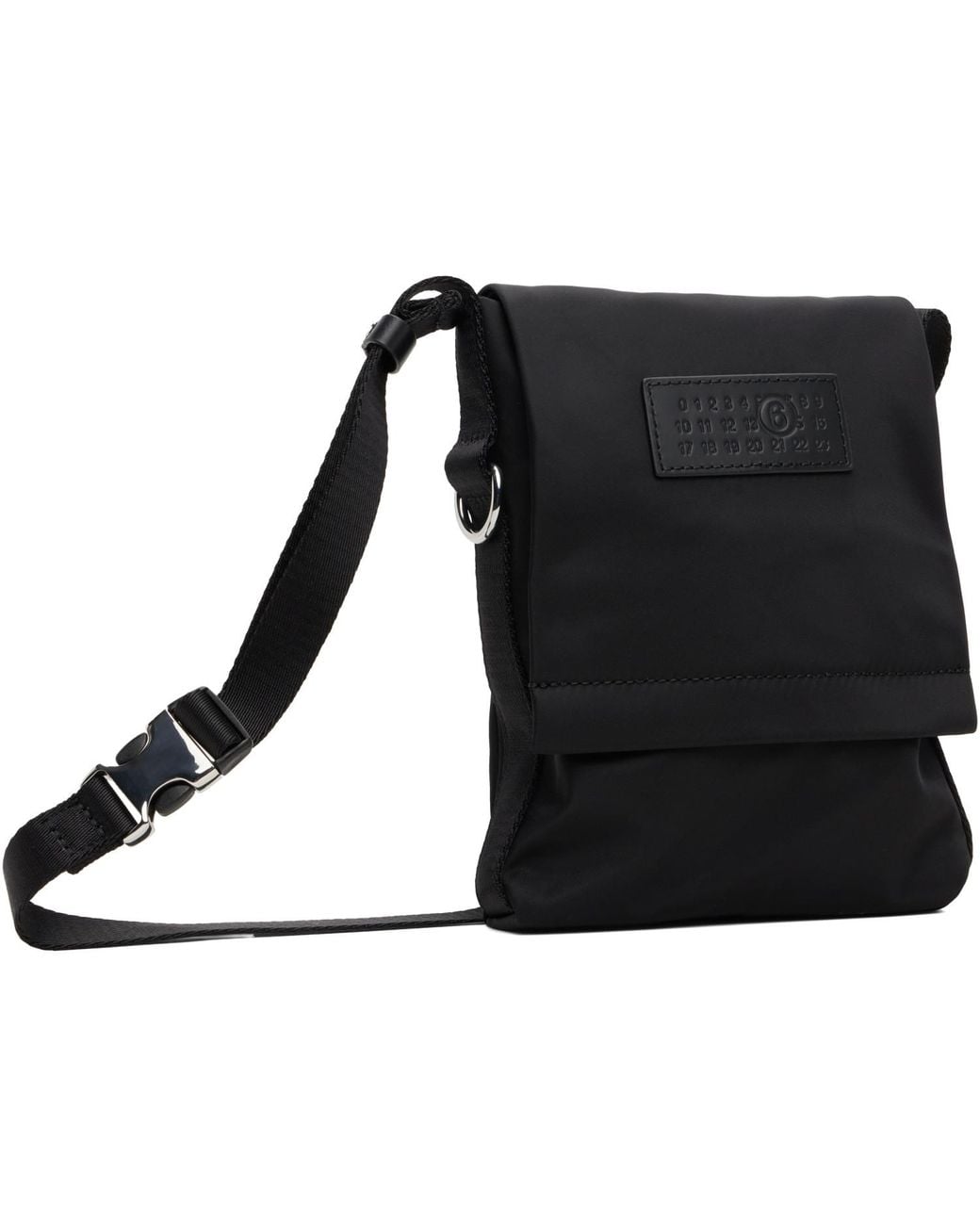 MM6 by Maison Margiela Black Small Nylon Crossbody Bag for men