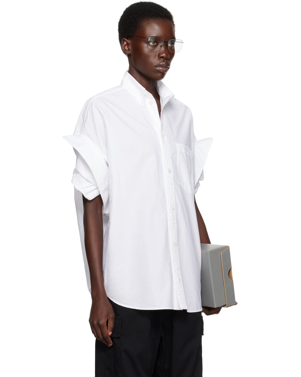 【可愛いジップ♪】BALENCIAGA Women Tops white WMNS) Balenciaga Top League Long Sleeve T-shirt 'White