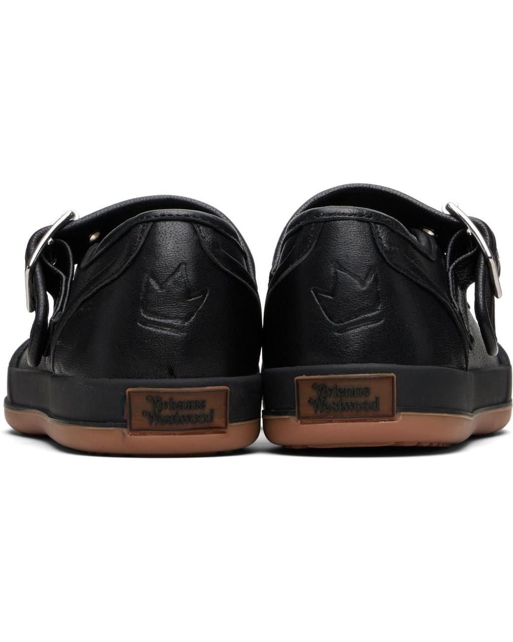 Vivienne Westwood Black Animal Gym Bar Ballerina Flats