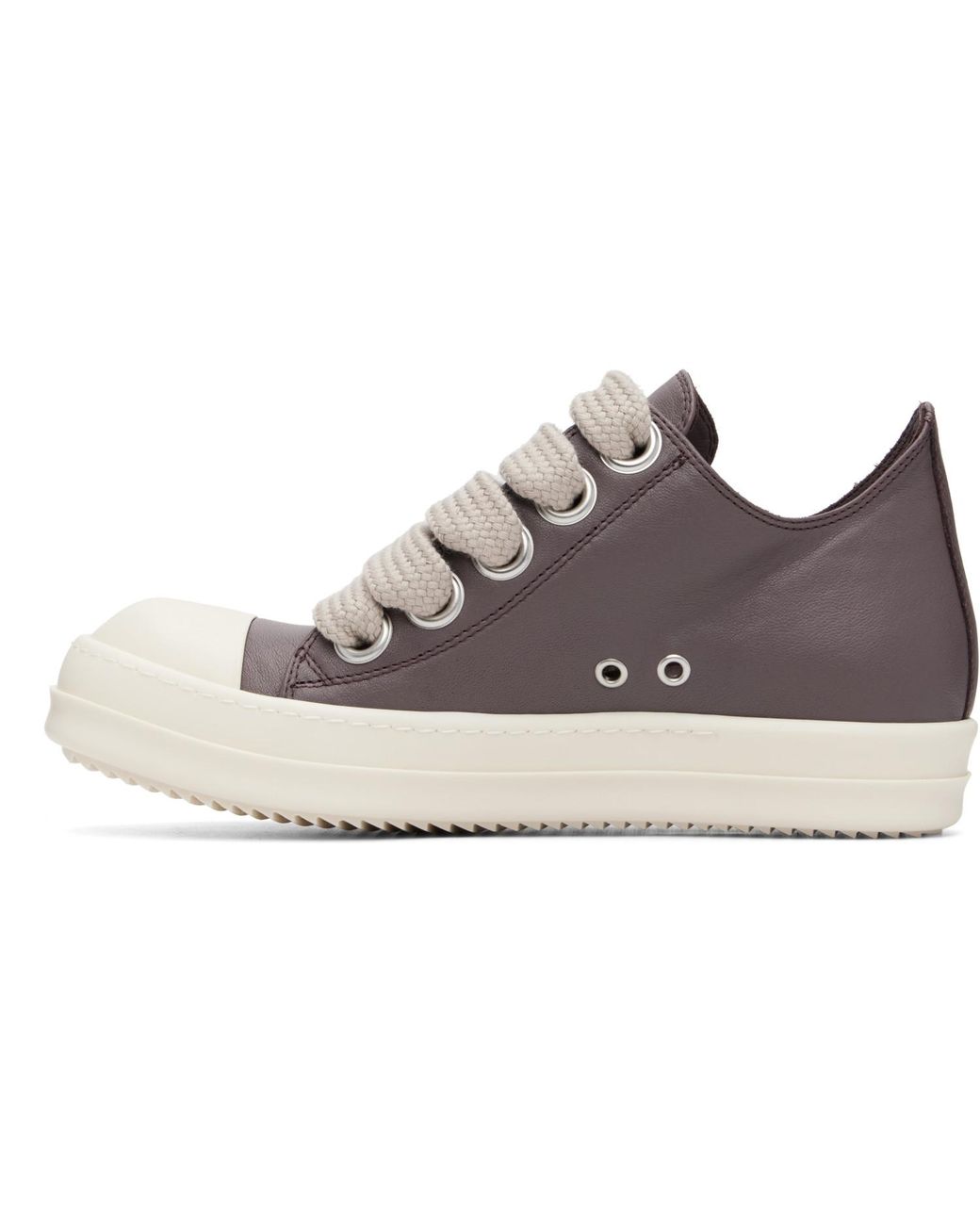Rick Owens Gray Taupe Tower Jumbolace Low Sneaks Sneakers for men