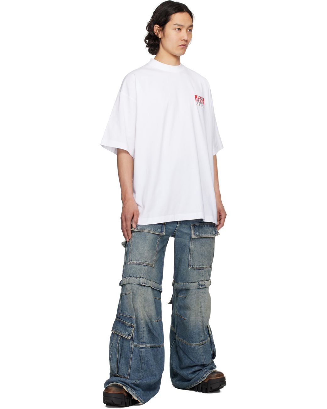 国内発送☆VETEMENTS☆FOR RENT OVERSIZED T-SHIRT/WHITE Vetements 'For Rent' Oversized T-Shirt in White for Men | Lyst