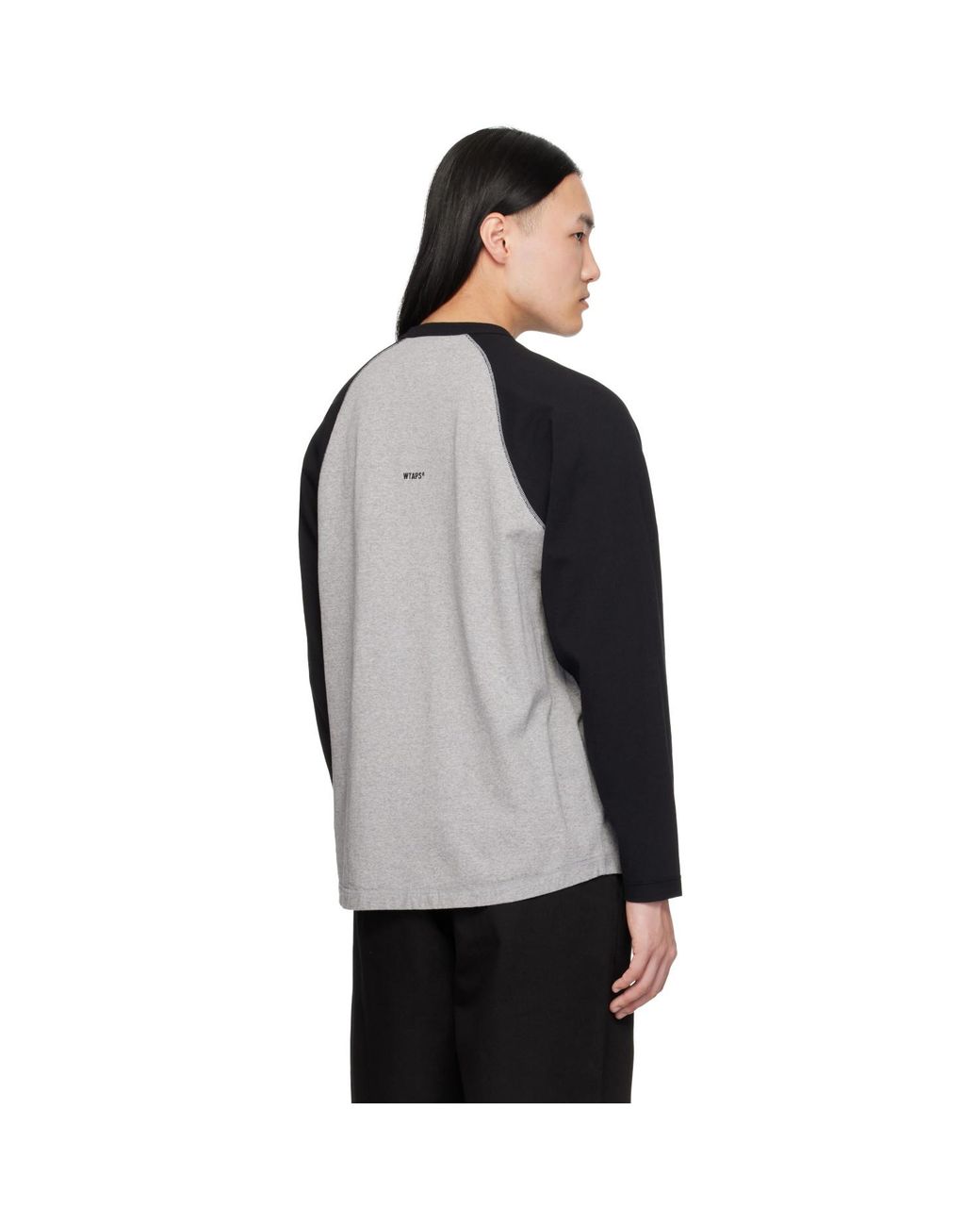 (w)taps Black Ian Long Sleeve T-Shirt for men