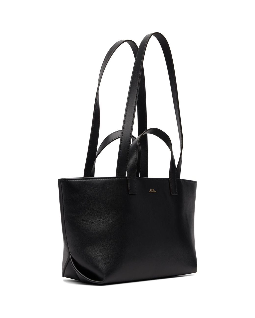 A.P.C. Black Drummer Small Tote