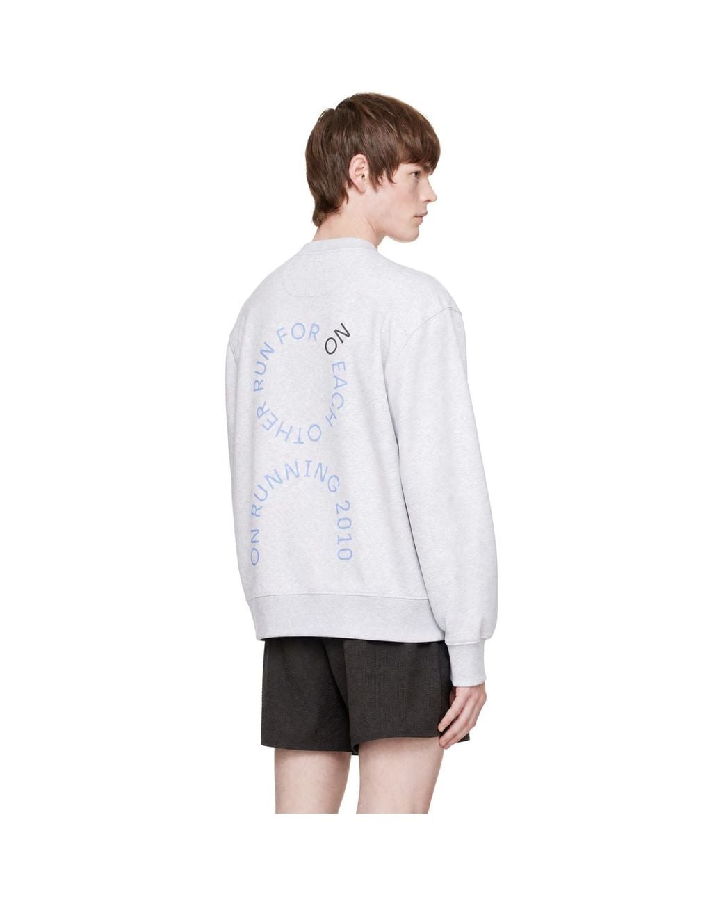 On Shoes White Club Crew R.F.E.O. Sweatshirt for men
