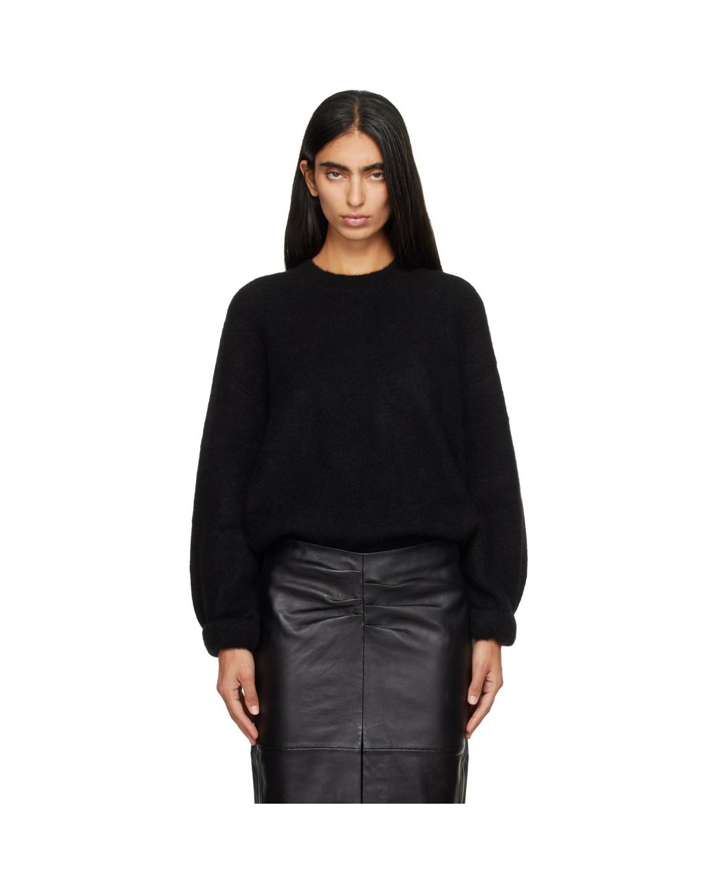 Isabel Marant Black Stacy Crewneck Sweater