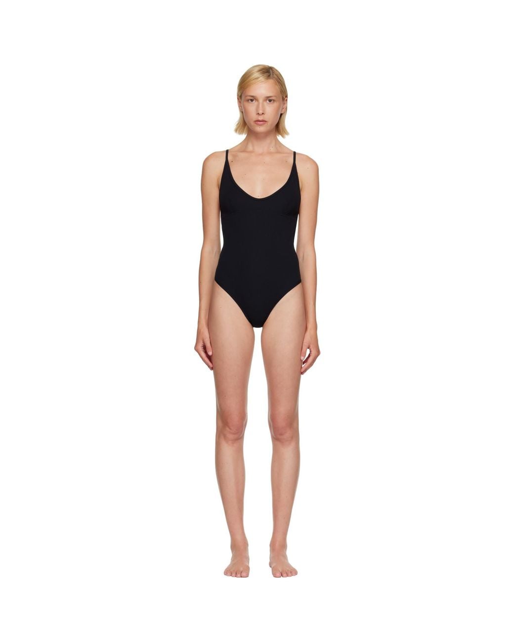 Totême Black Scoop Swimsuit