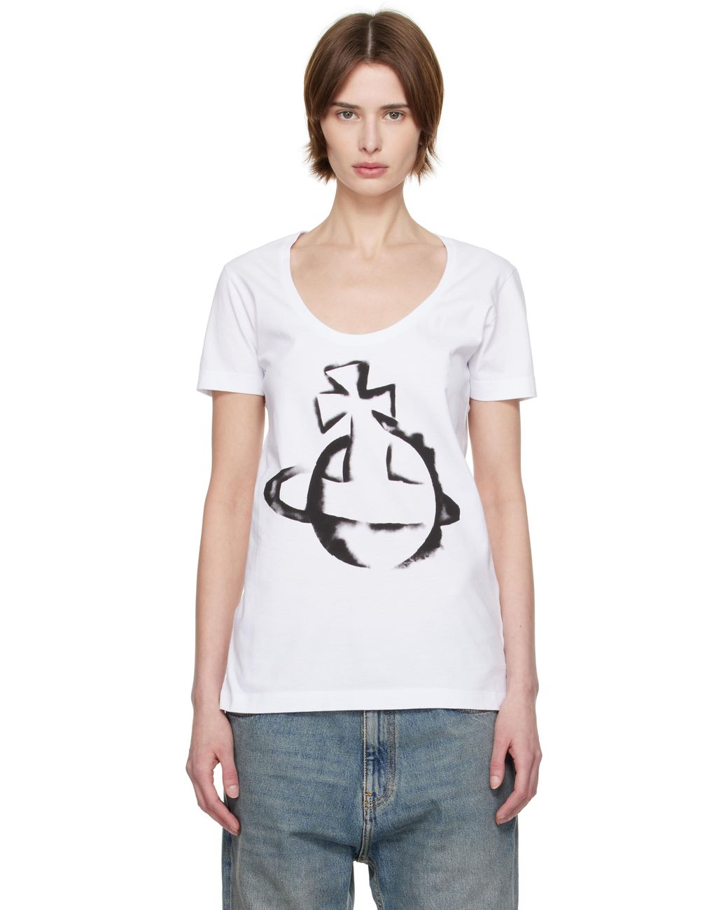 Tシャツ・カットソー [vivienne westwood] Stencil Orb T-Shirt Vivienne Westwood Stencil Orb