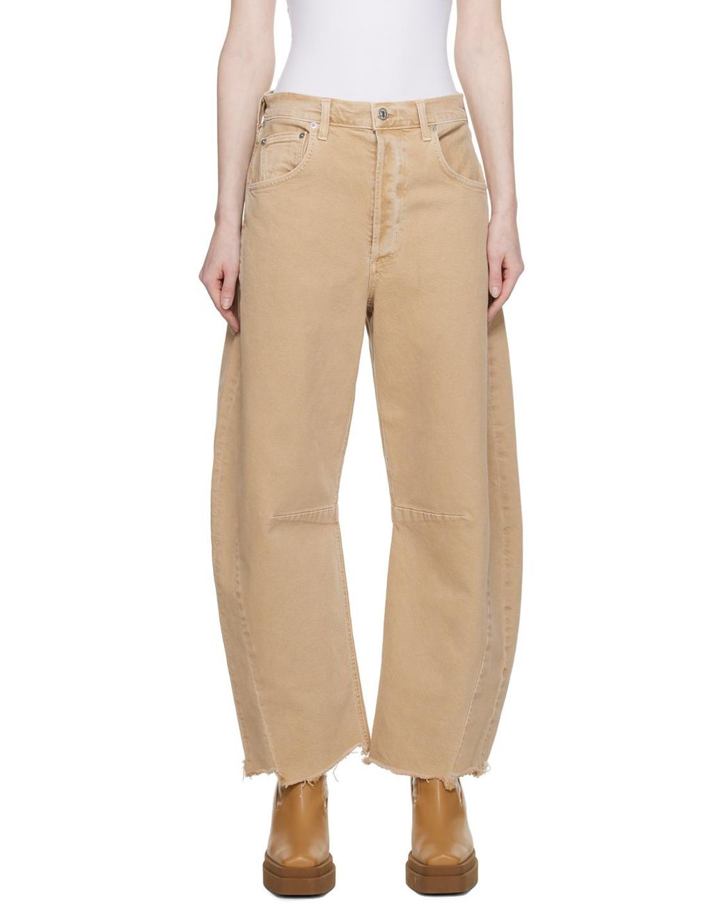 Pants with horseshoe on cheap pocket