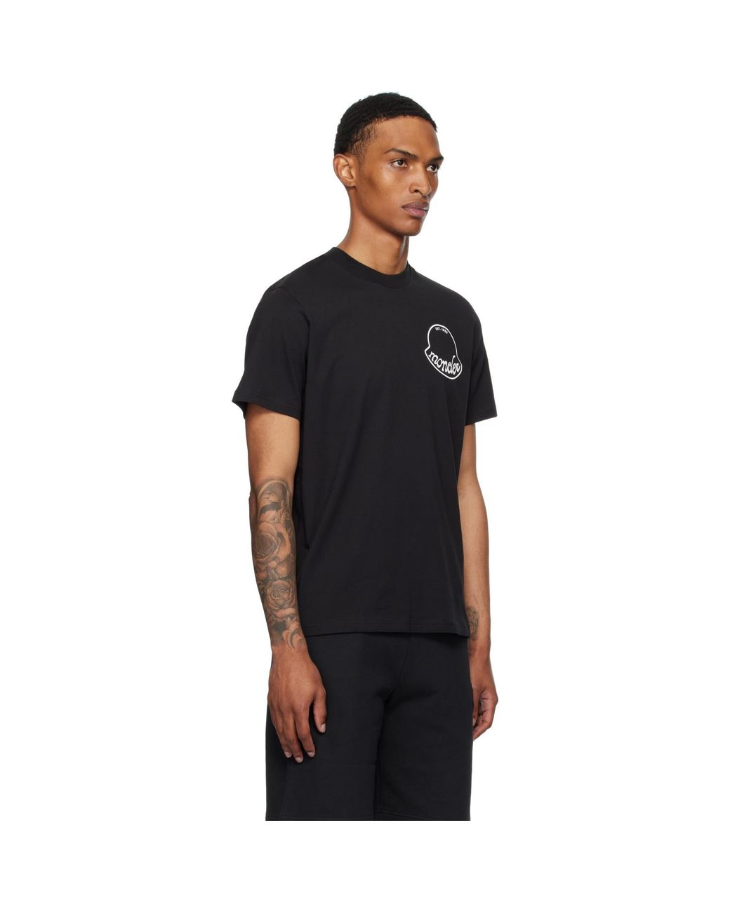 Moncler Black Archivio Creativo T-Shirt for men