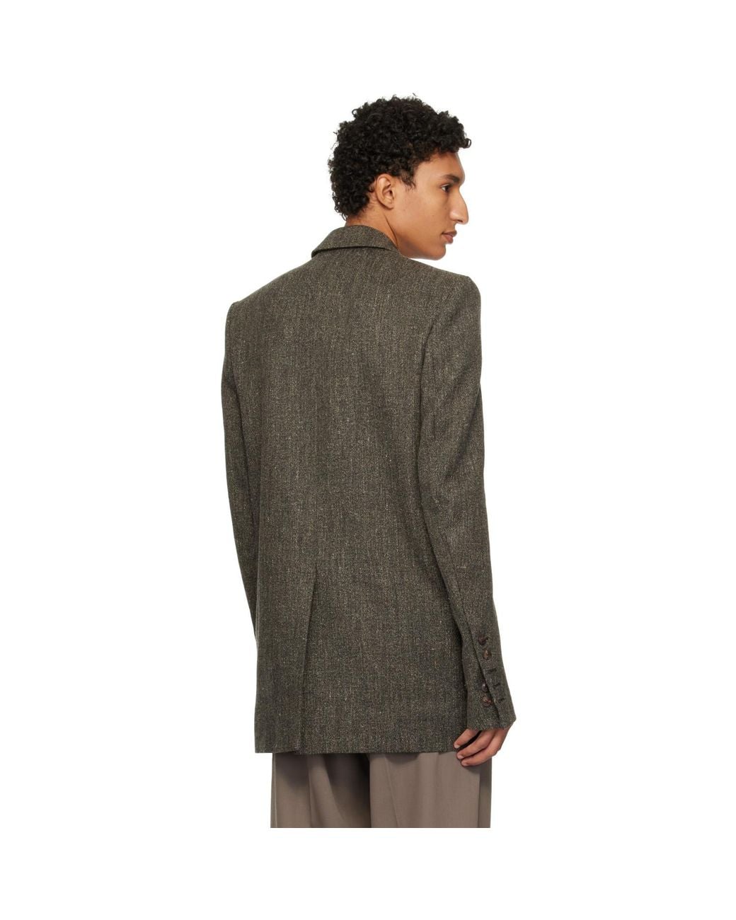 Rick Owens Green Tower Customs Blazer for men