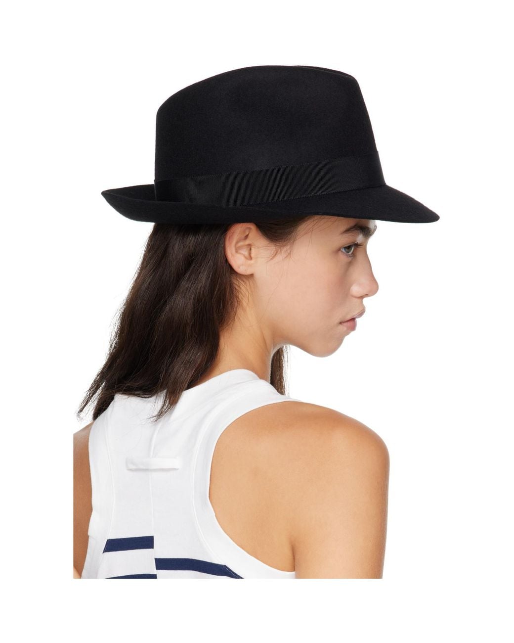 Jean Paul Gaultier Black Borsalino Hat