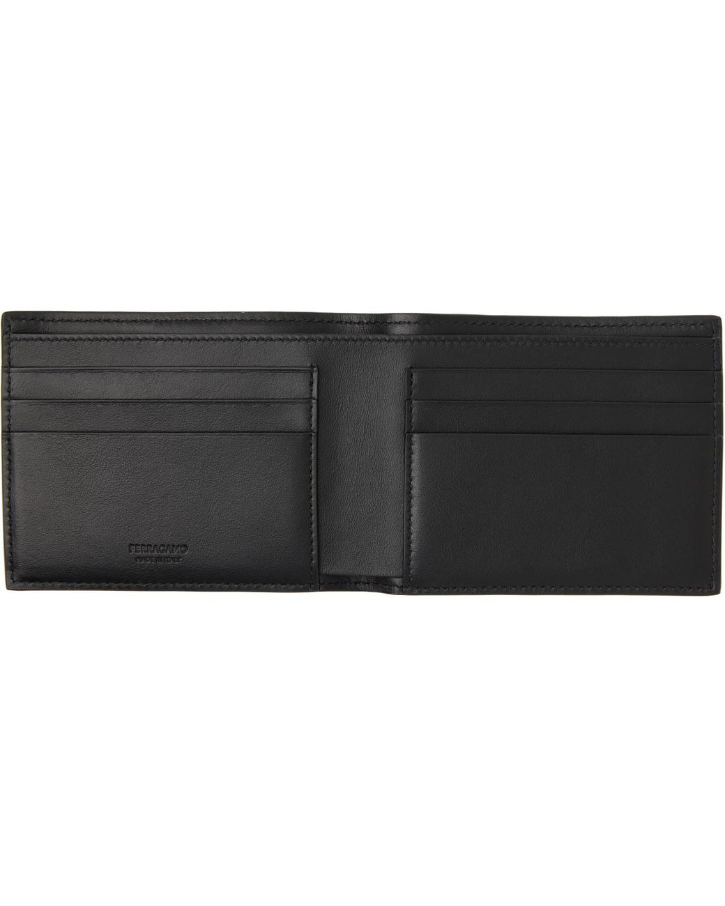 Ferragamo Black Gancini Wallet for men