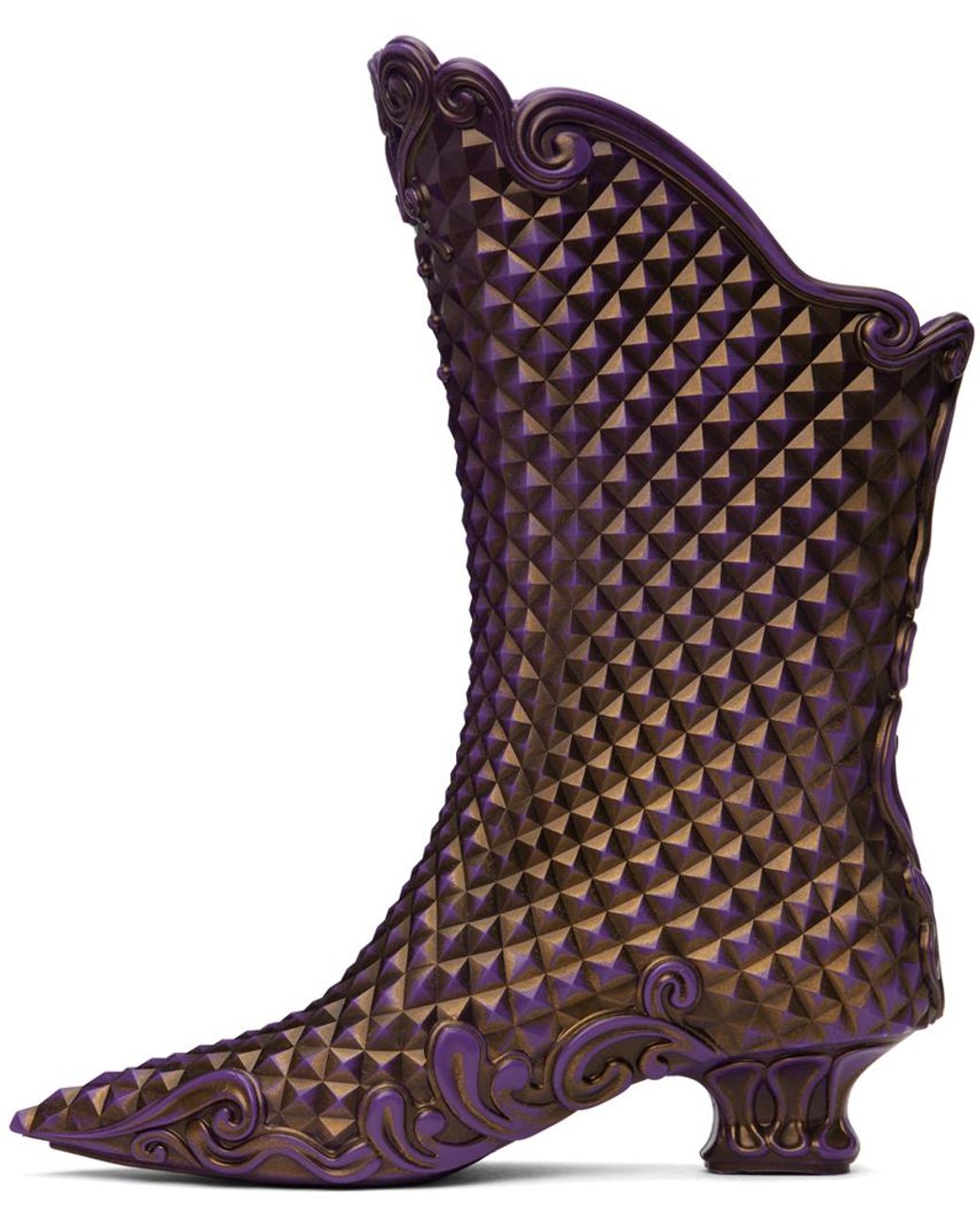 Y. Project Purple Gold Melissa Edition Court Boots Lyst UK