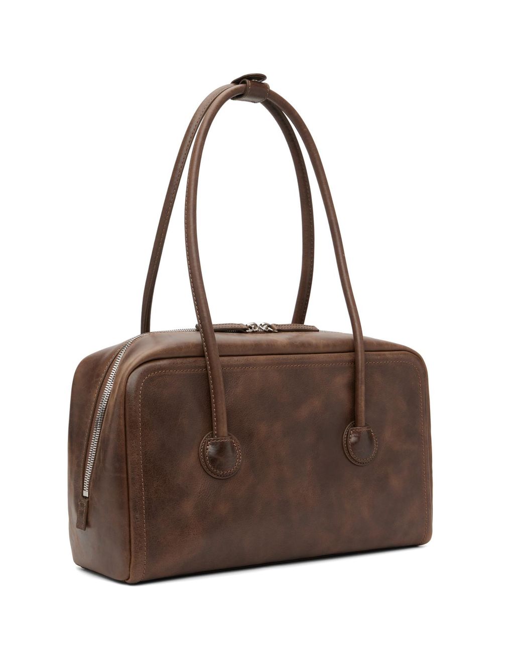 MARGE SHERWOOD Brown Soft Boston Bag