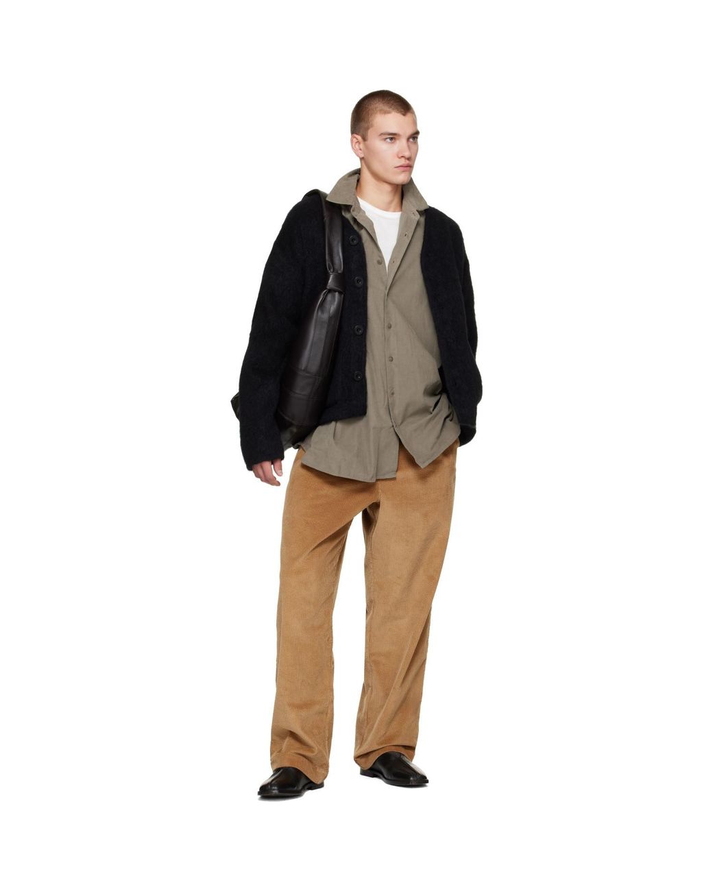 Casey Casey Gray Khaki Ikla Shirt for men