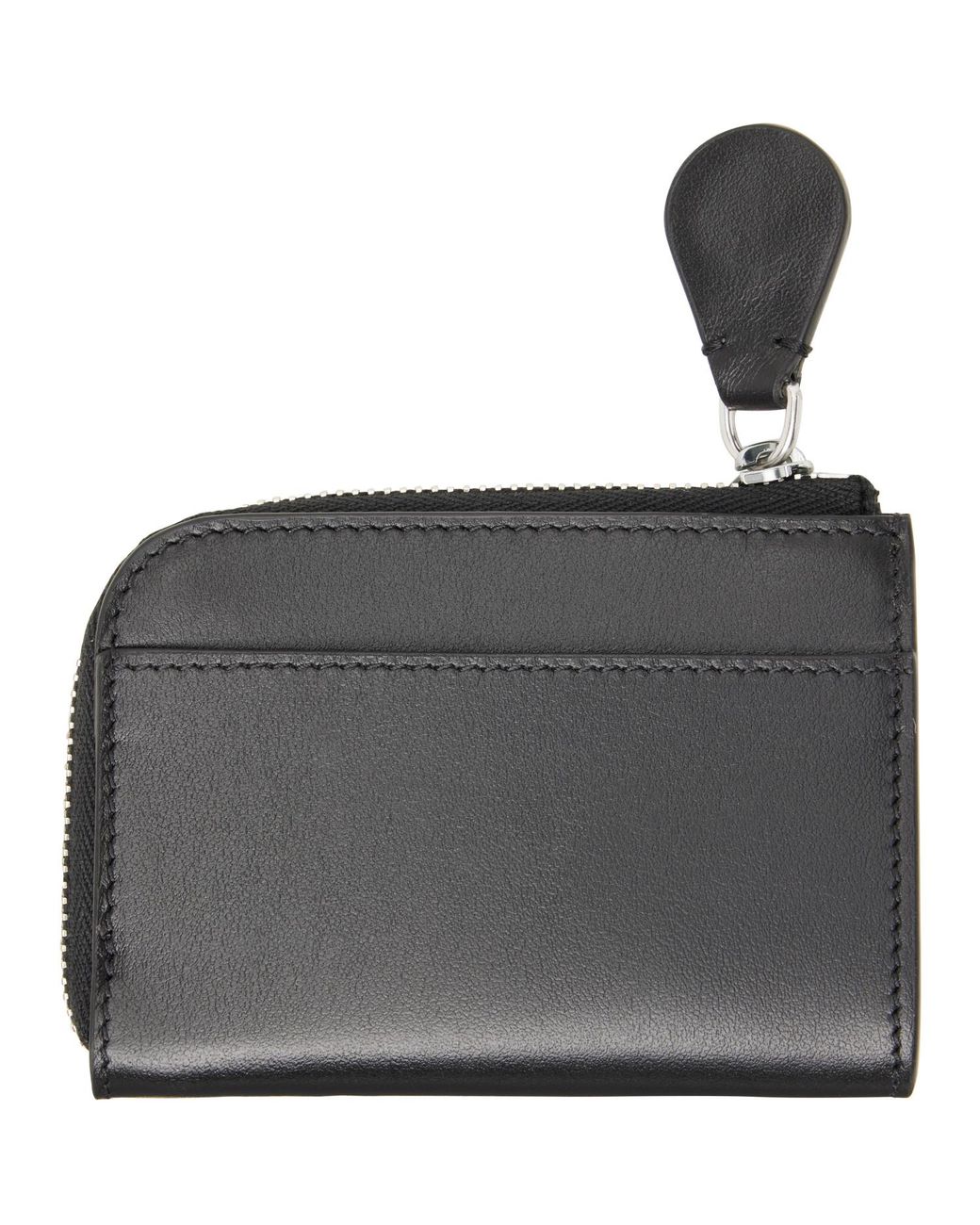 Acne Black Compact Zip Wallet for men