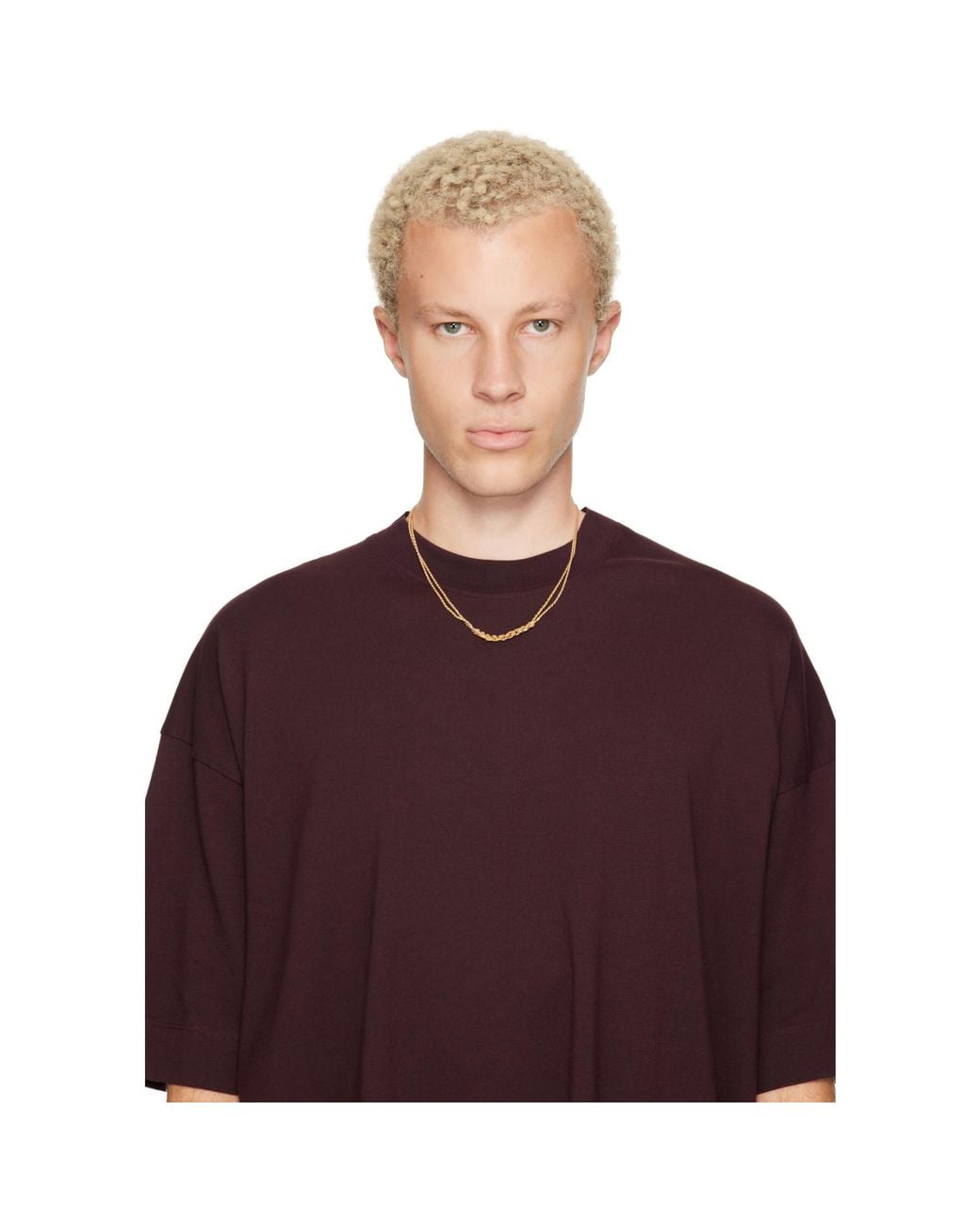 Emanuele Bicocchi Metallic Crochet Necklace for men