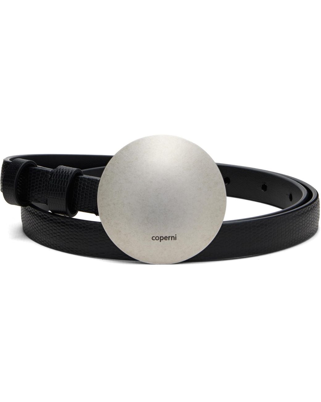 Coperni Black Gong Lizard Belt