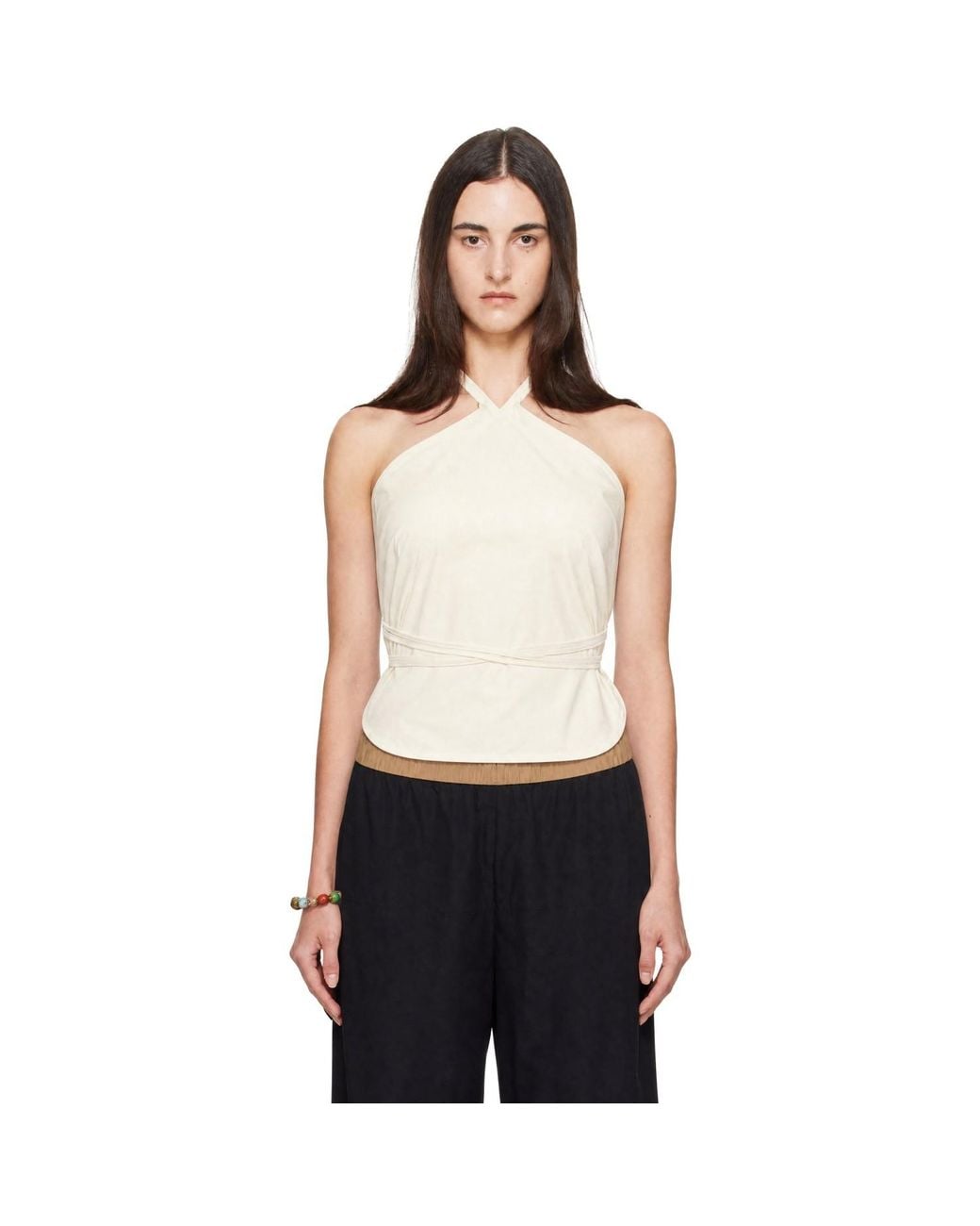 Baserange White Off- Mar Top