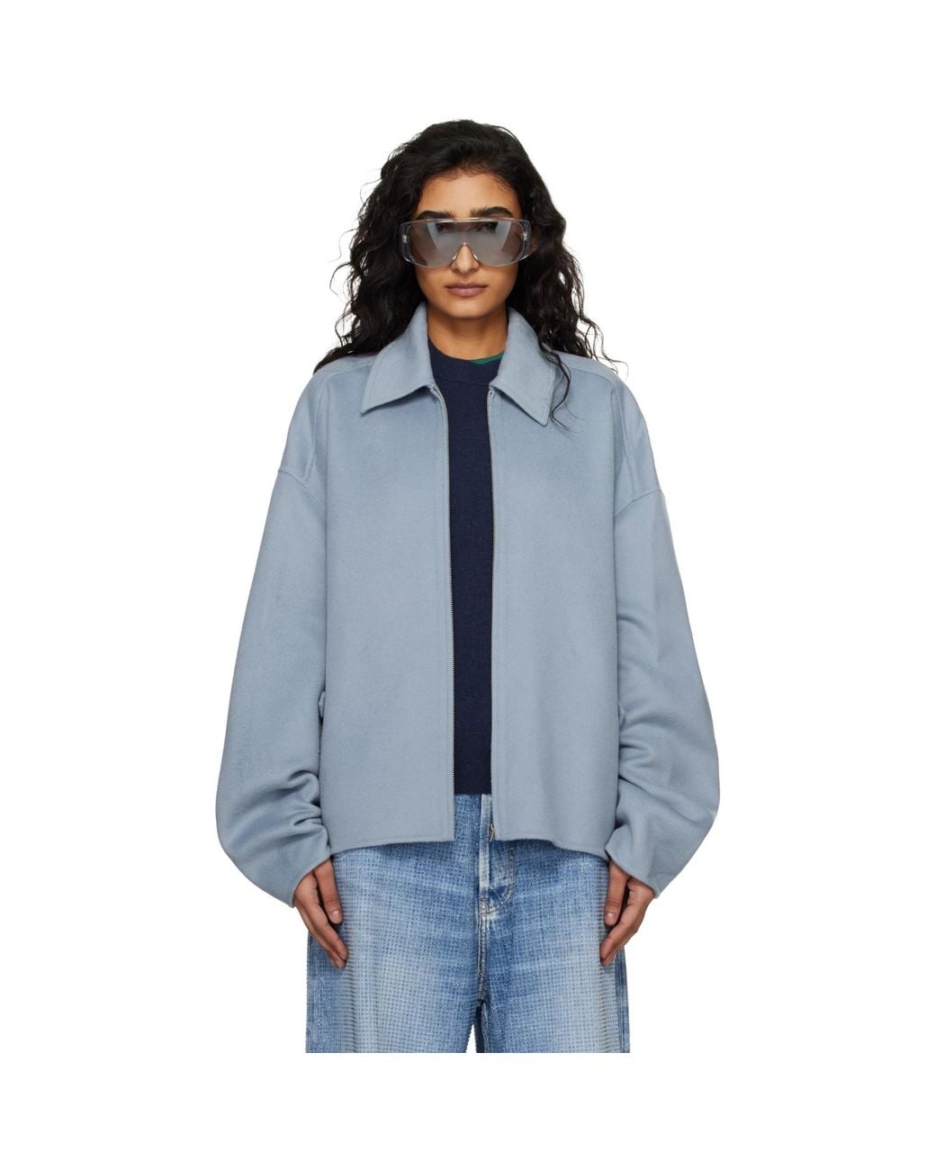Acne Blue Cashmere Jacket