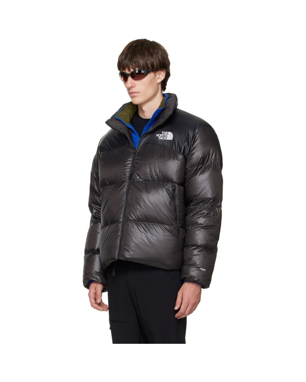 The North Face Blue Pertex Nuptse Reversible Down Jacket for men