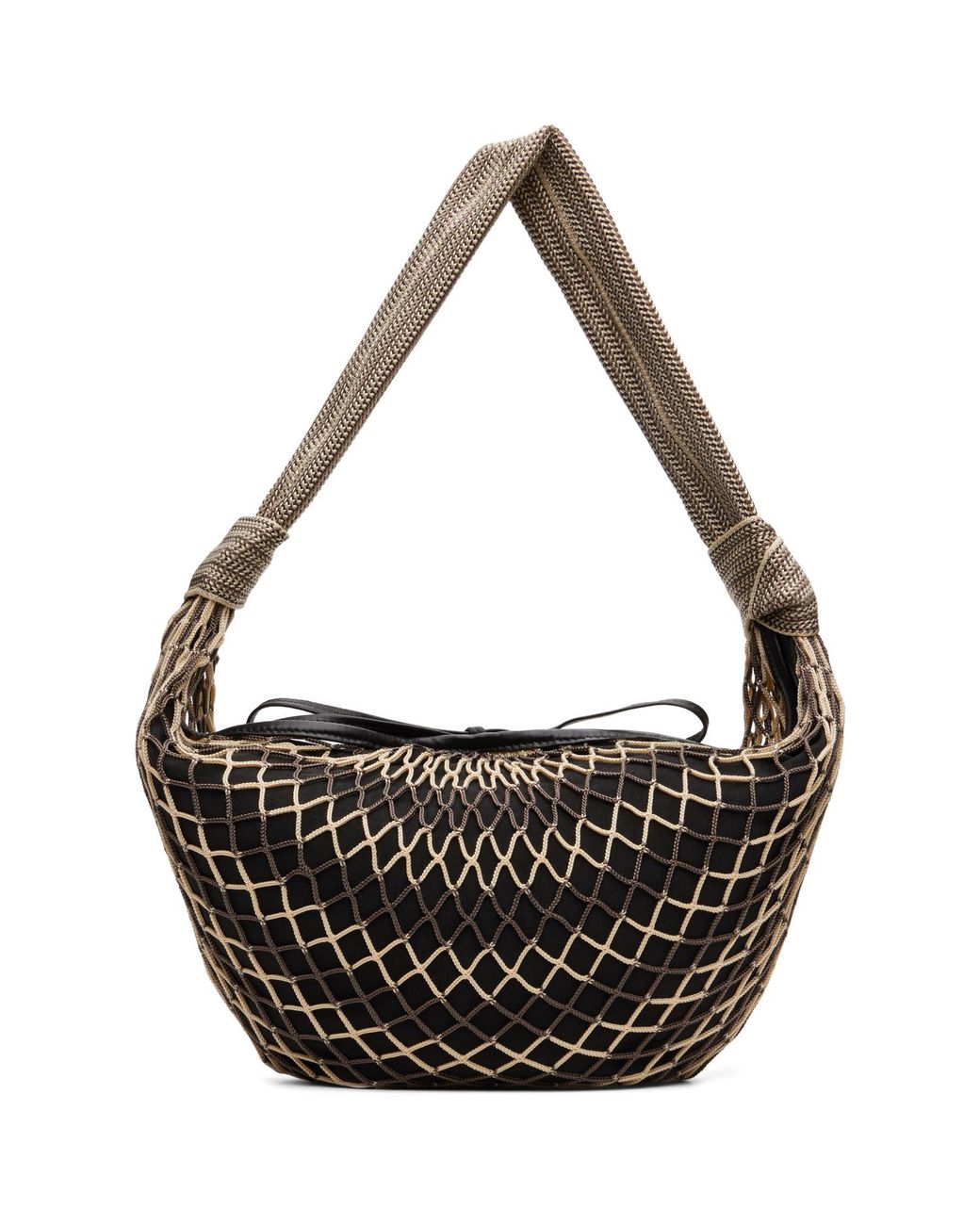 Lemaire Black Fortune Croissant Filt Bag for men