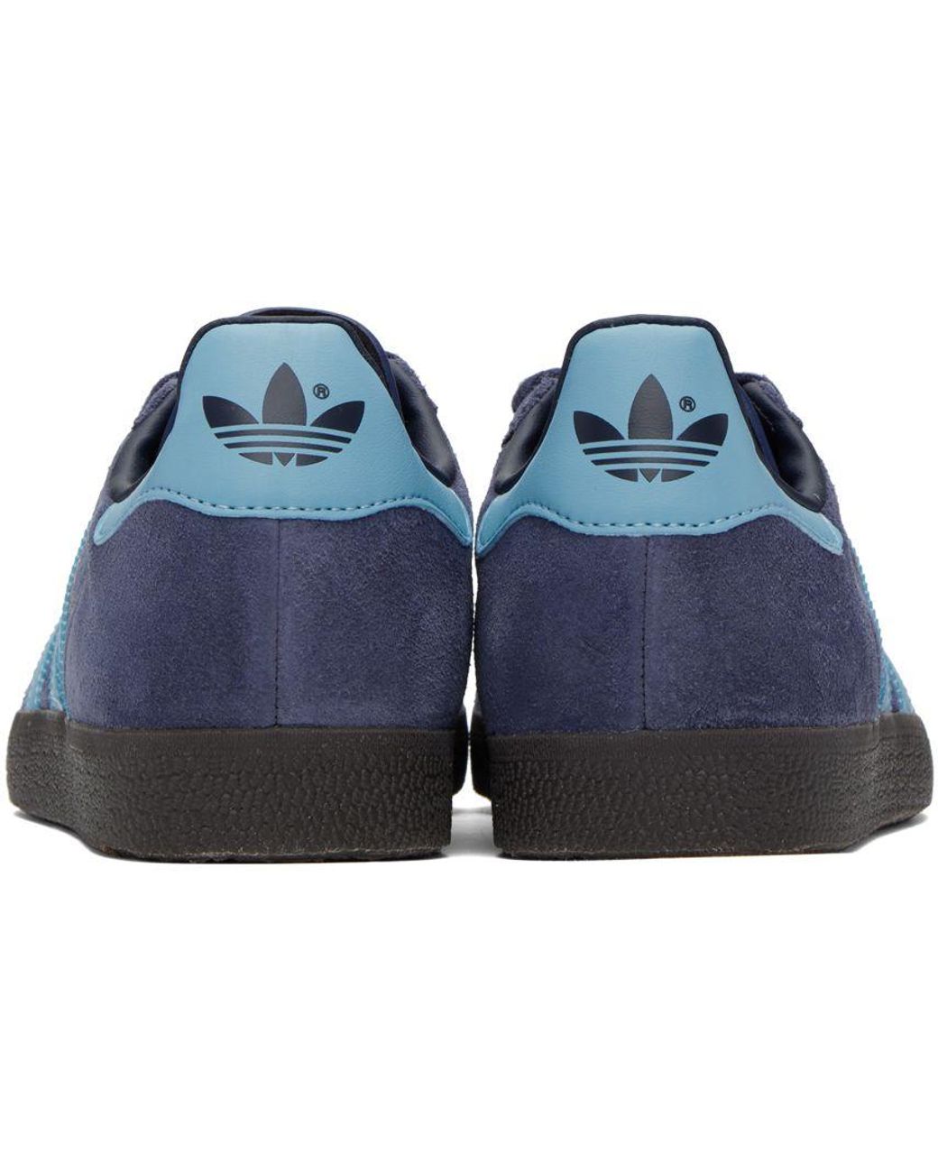 Originals Navy Gazelle Sneakers in Blue | Lyst