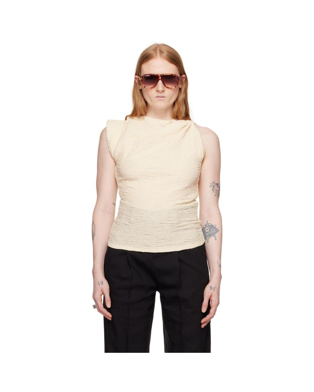 Isabel Marant Black Off-white Fabiena T-shirt