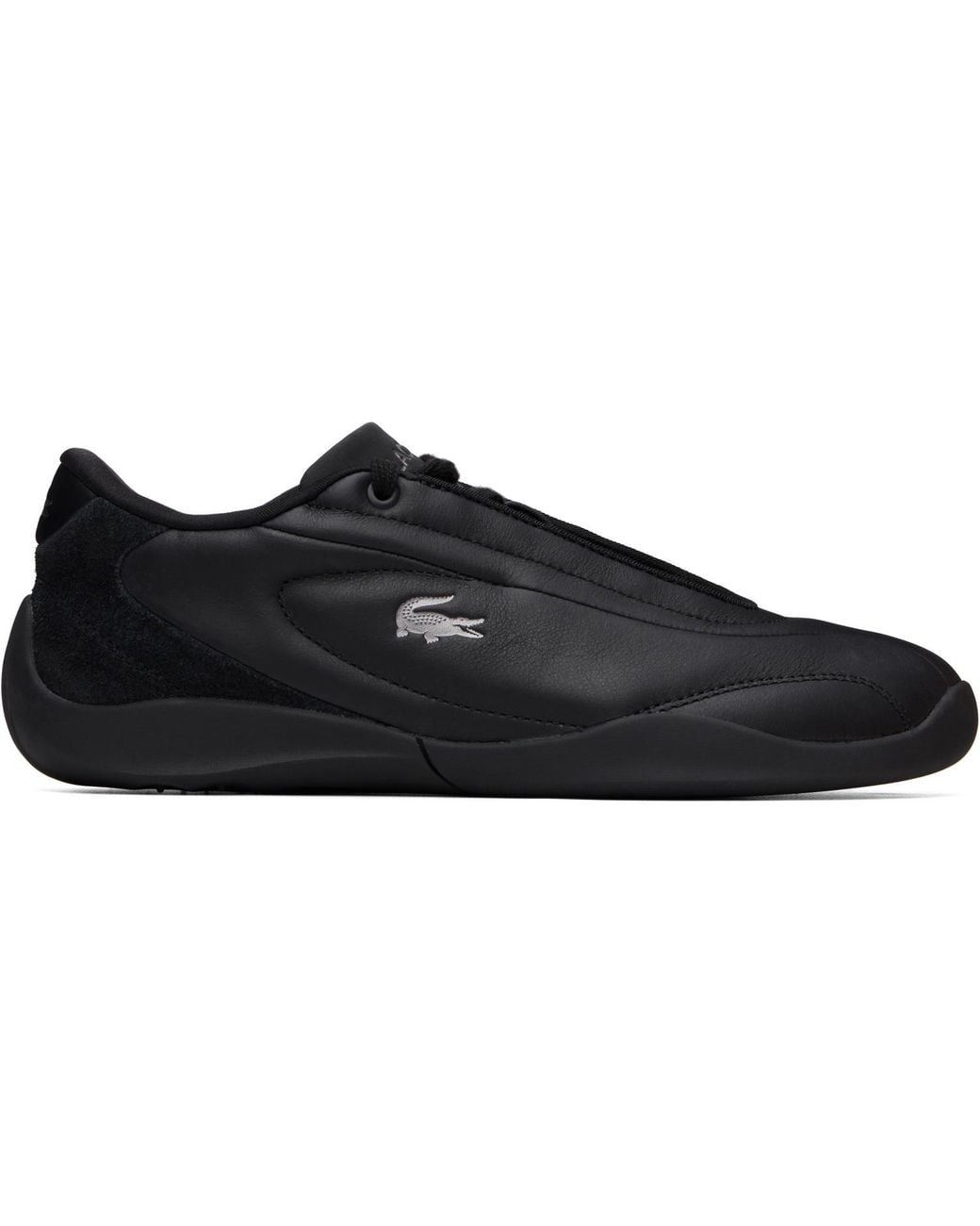 Lacoste Black Protect Leather Sneakers for men