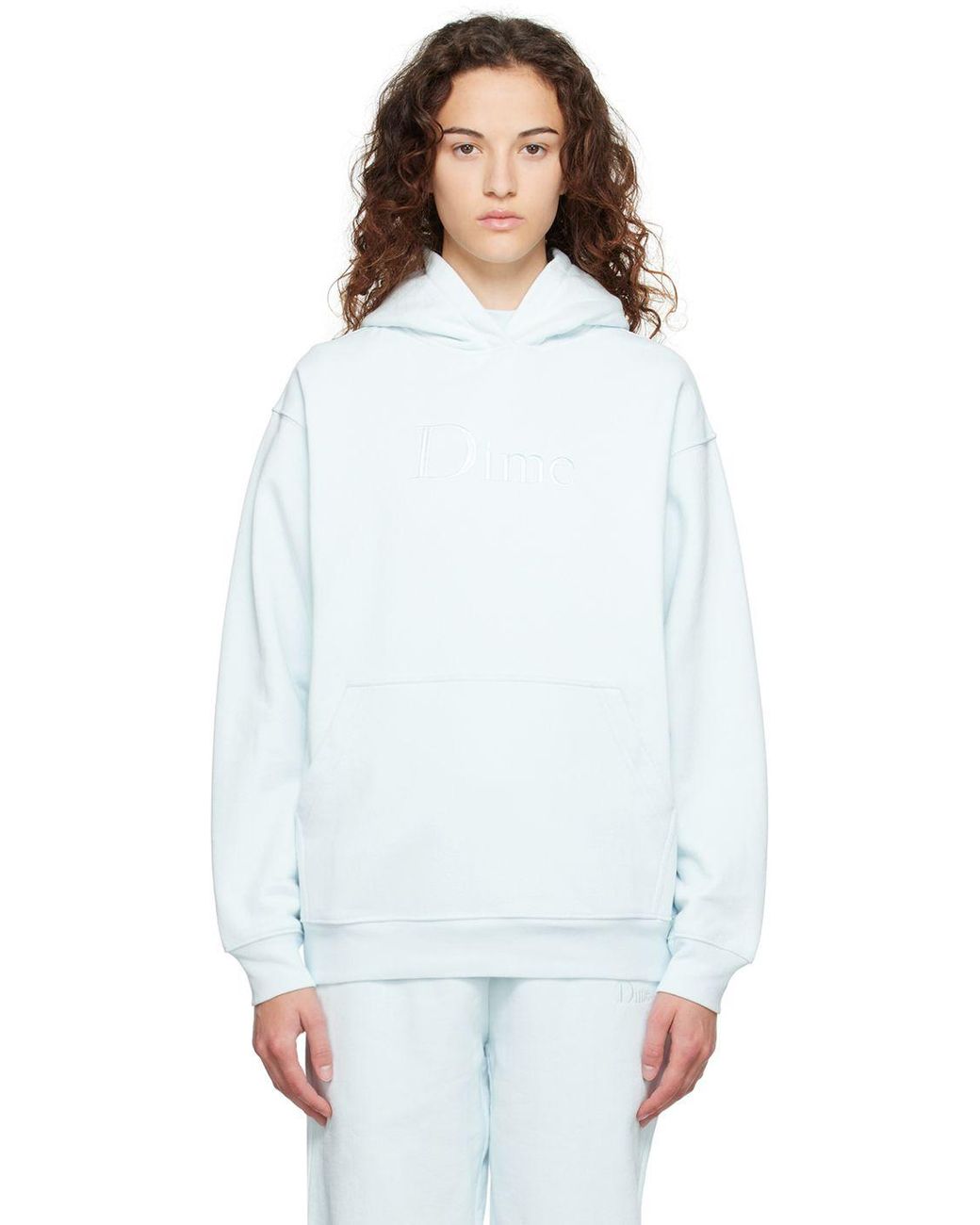 Dime Blue Classic Hoodie in White | Lyst