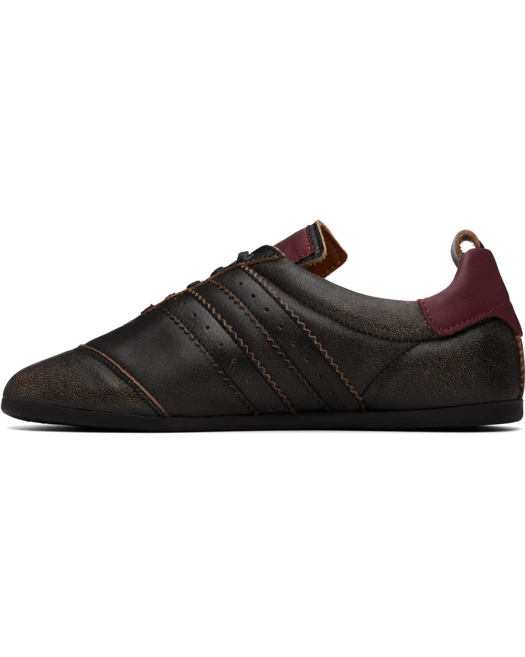 Vivienne Westwood Black Burgundy Drunken Sneakers